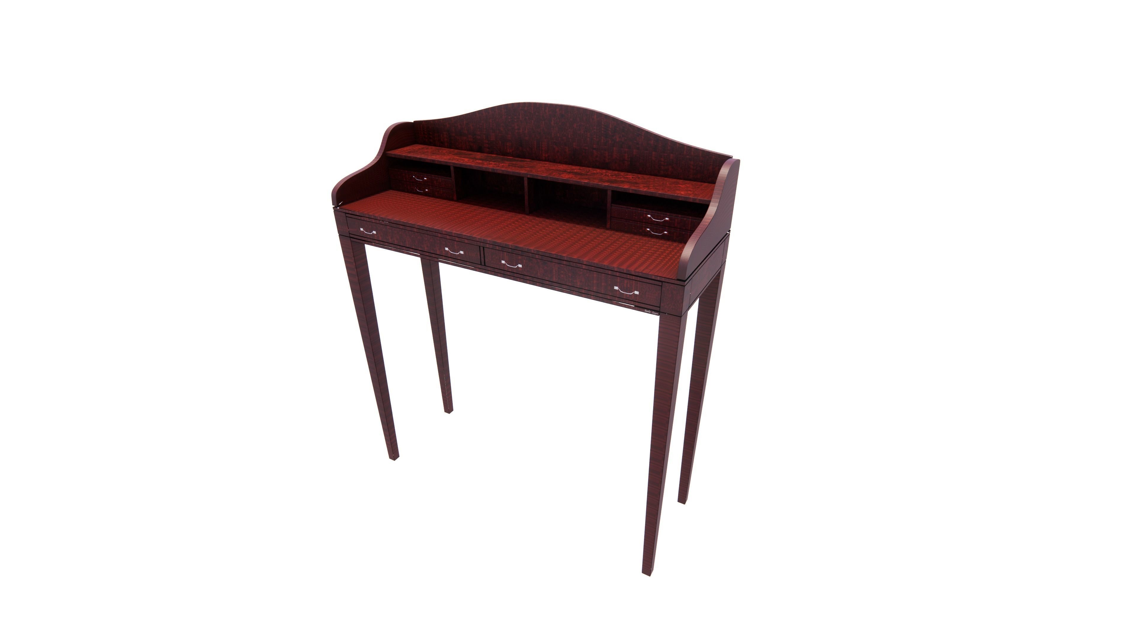 Piano Shaped Table 3D model_2