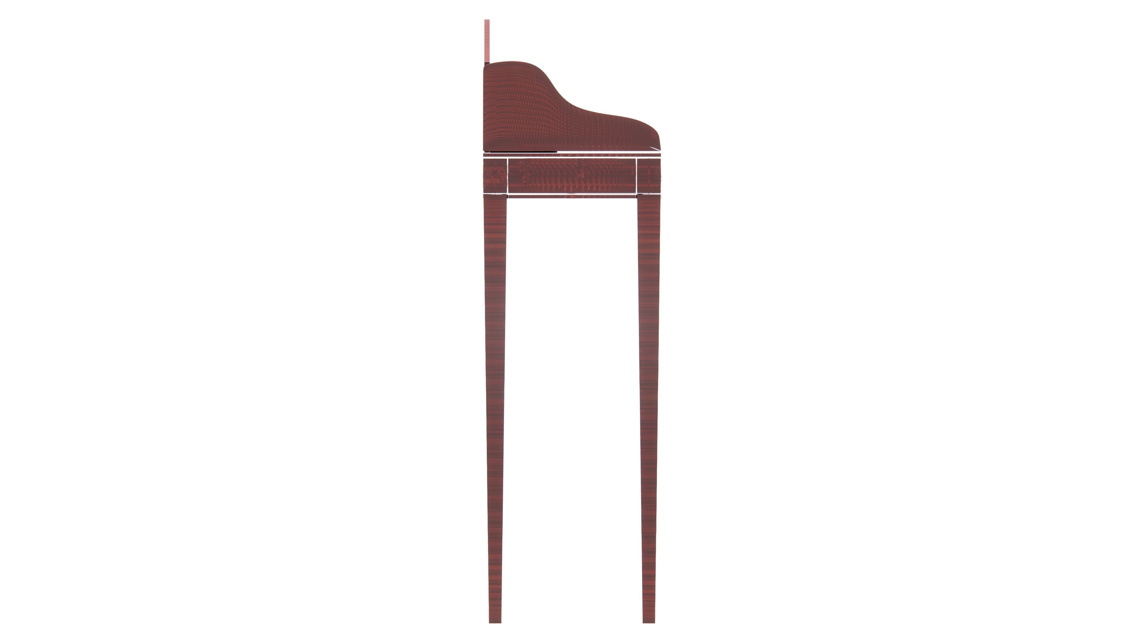 Piano Shaped Table 3D model_4