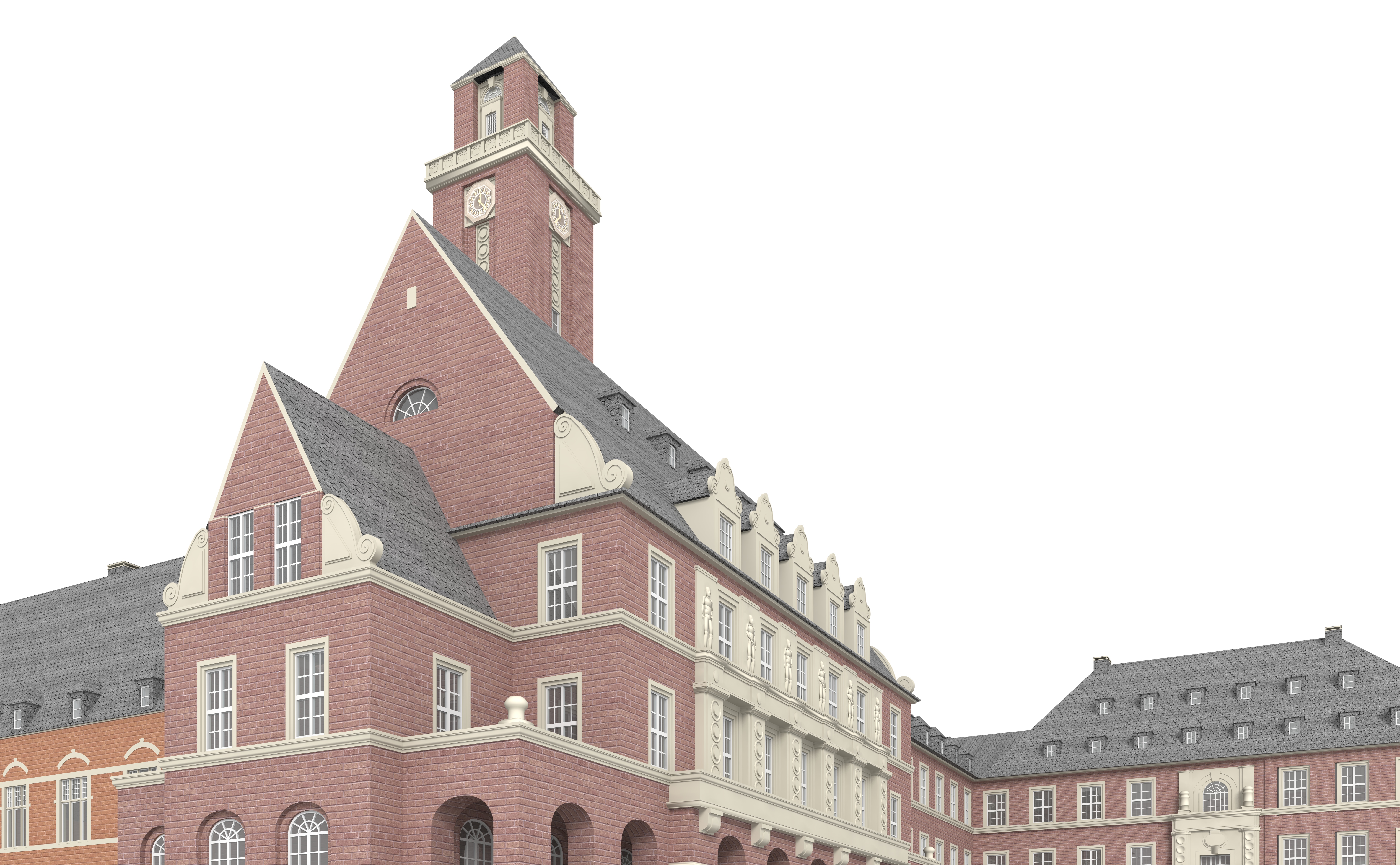 City Hall Bottrop 3D model_2