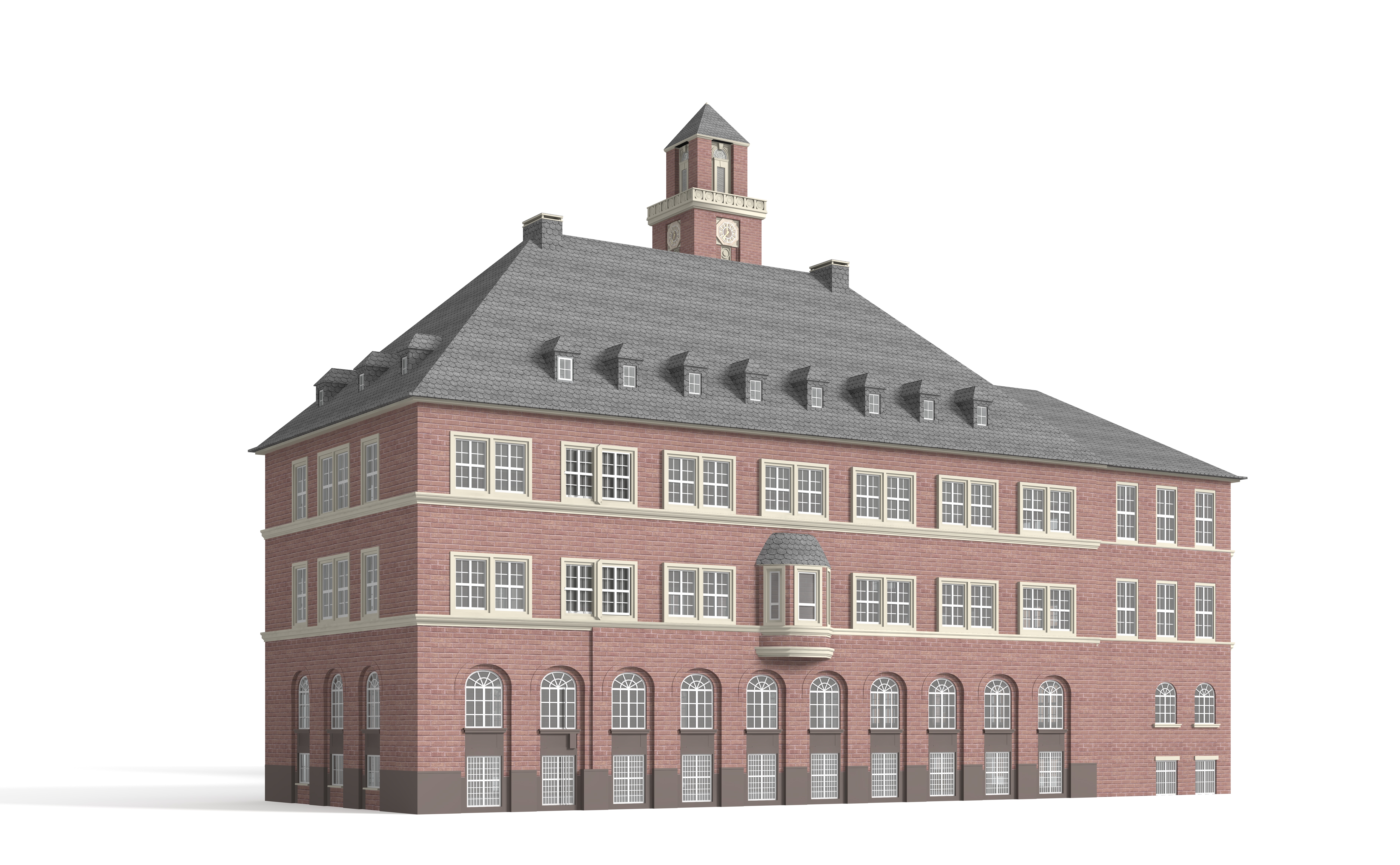 City Hall Bottrop 3D model_7