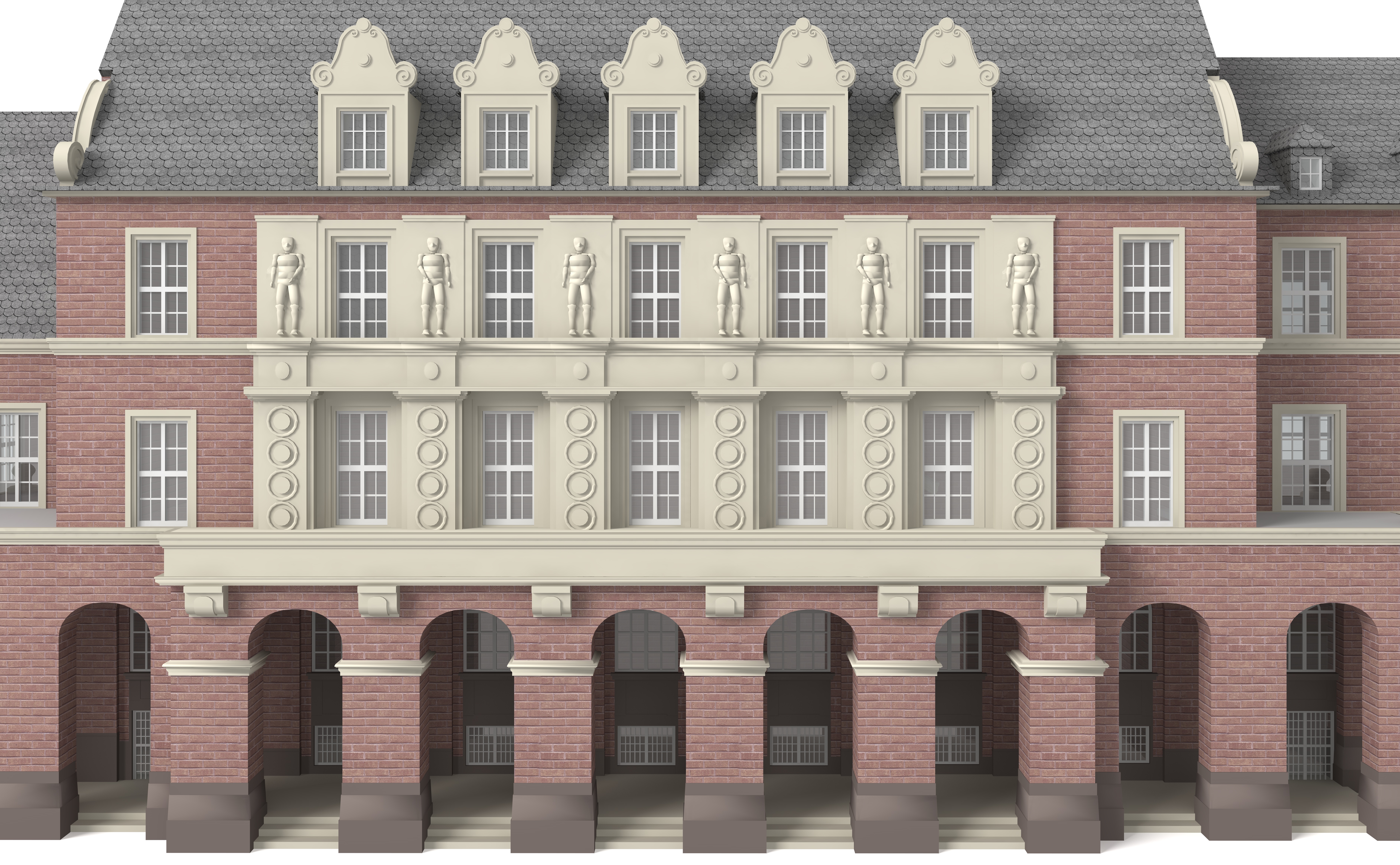 City Hall Bottrop 3D model_3