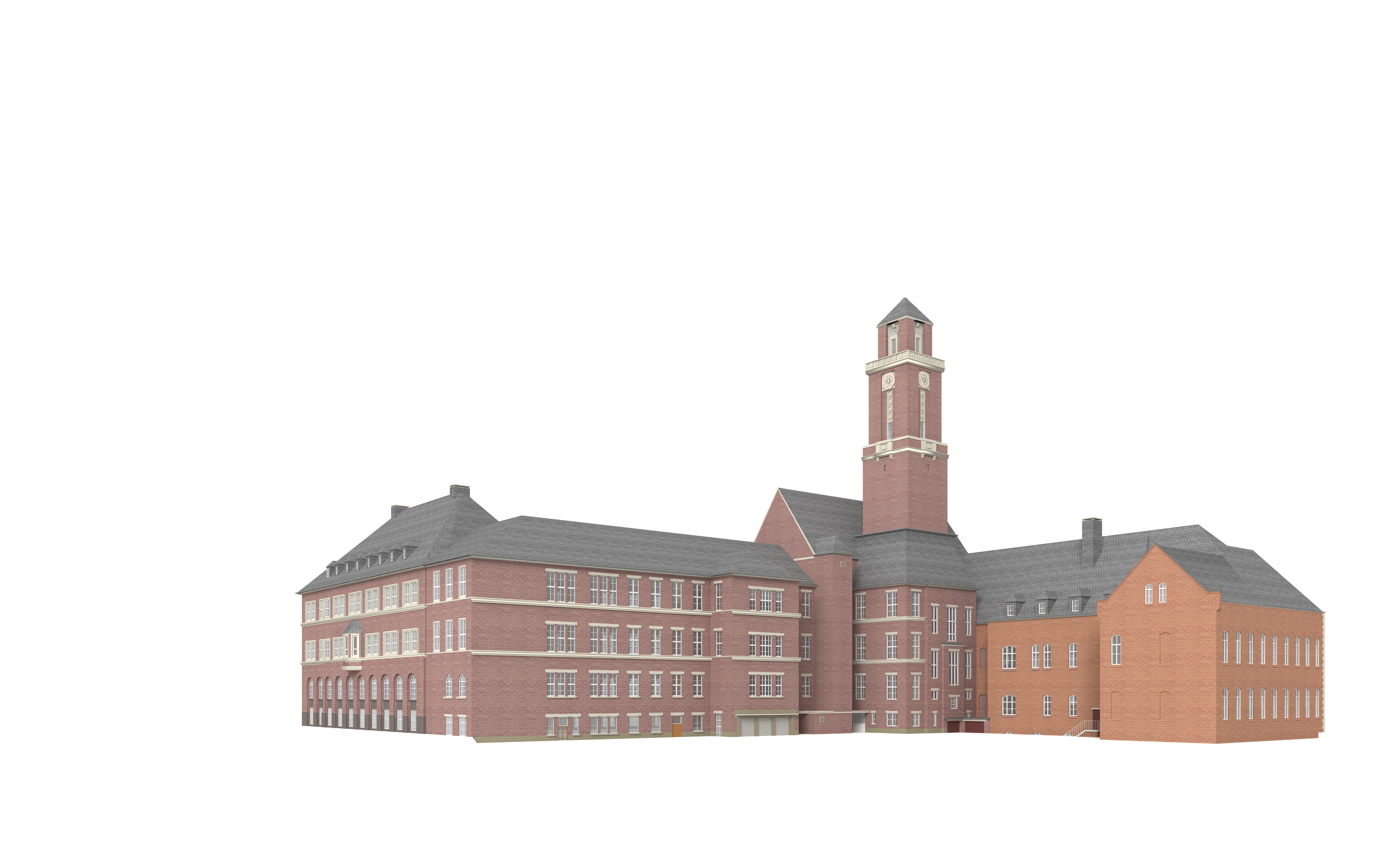 City Hall Bottrop 3D model_8