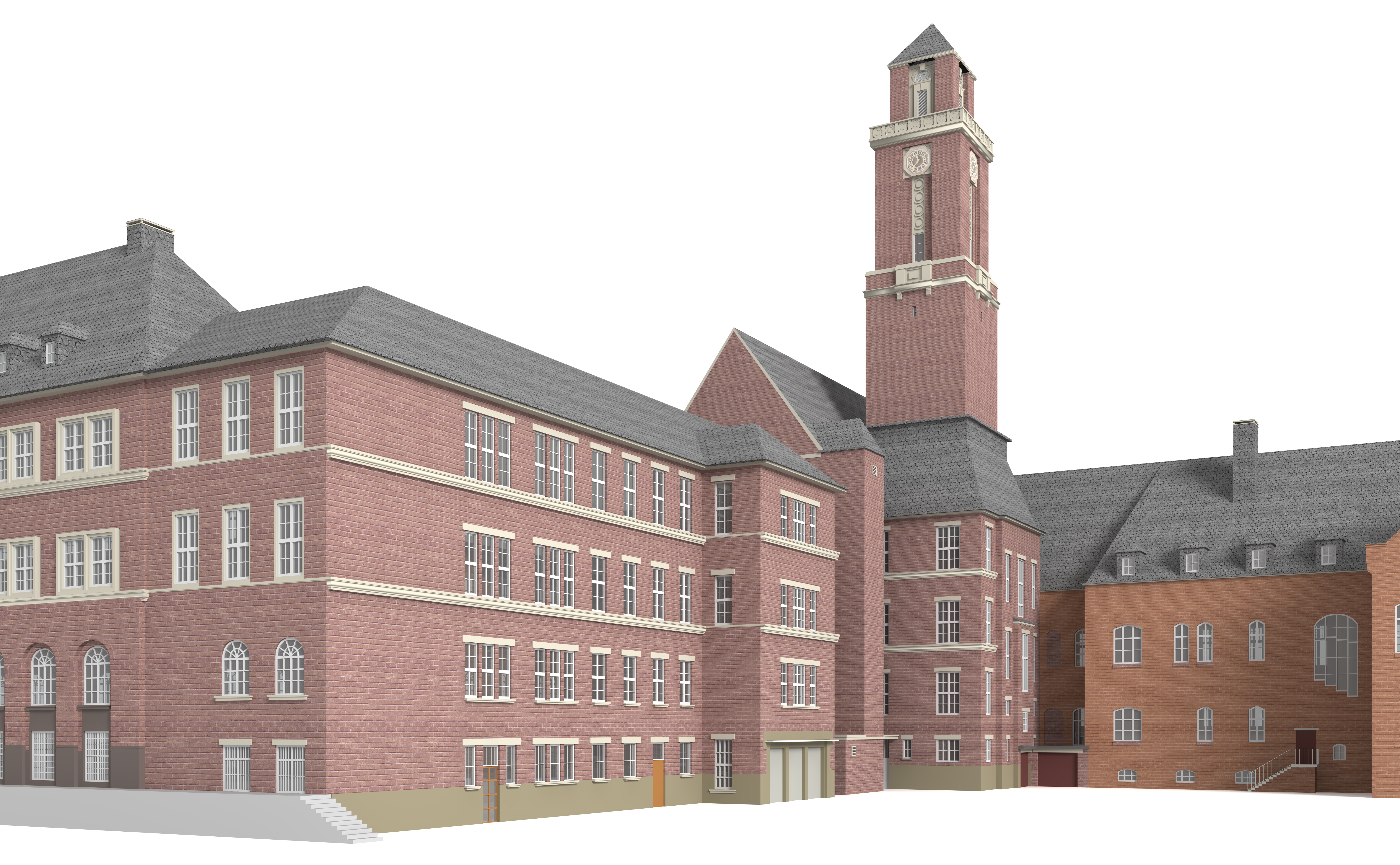 City Hall Bottrop 3D model_5