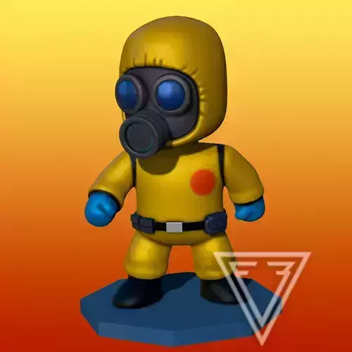 STUMBLE GUYS HAZMAT NBC 3D print model