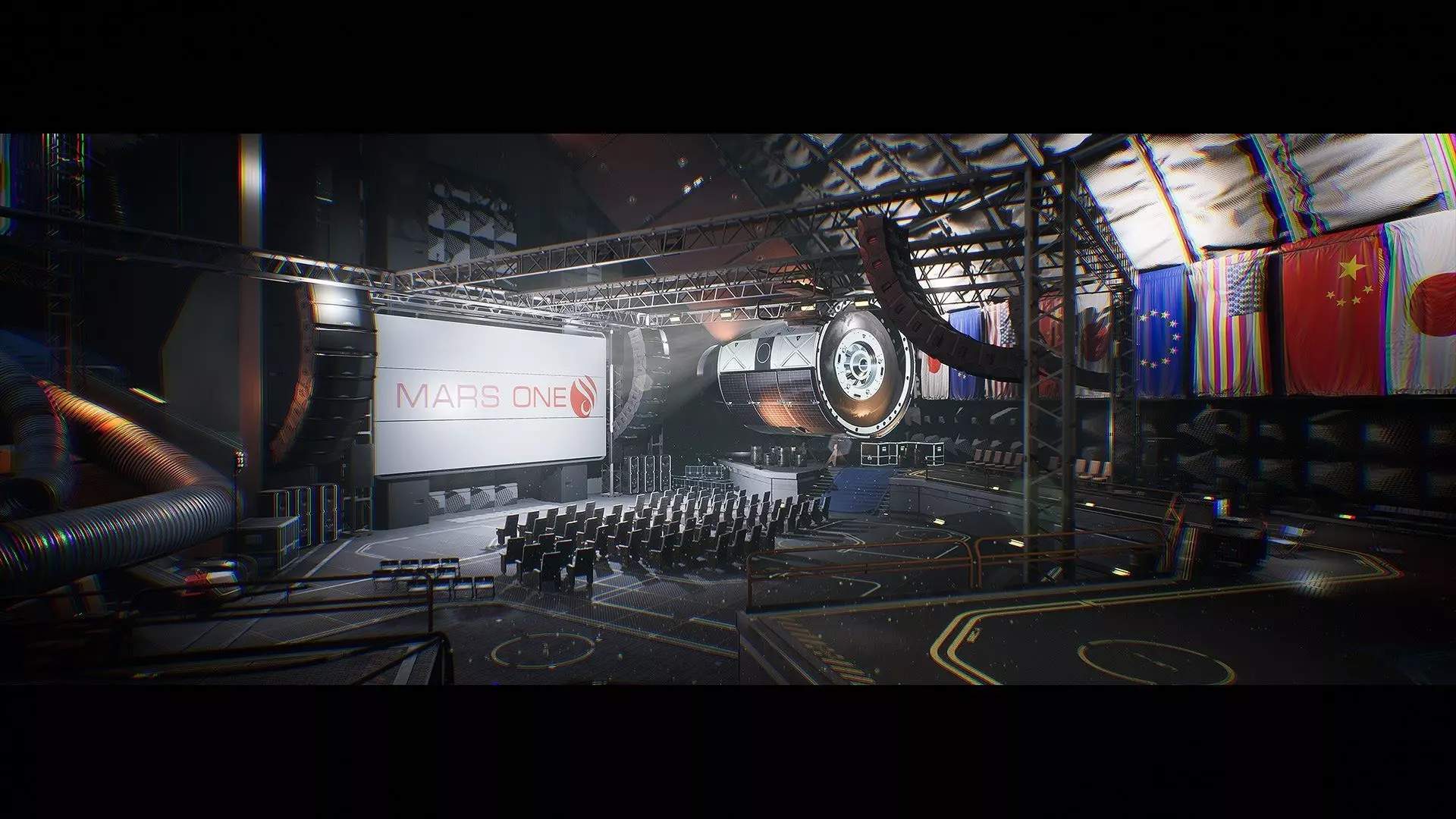 Spaceport and Space Center Environment Kit - UE Low-poly 3D model_0