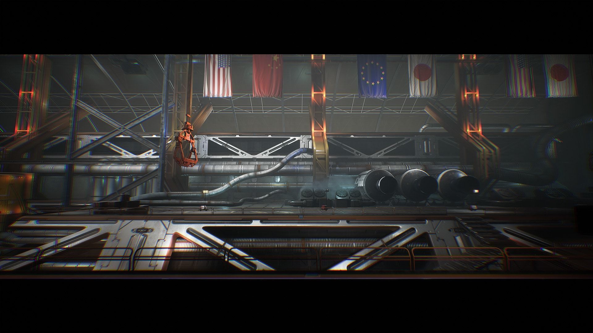 Spaceport and Space Center Environment Kit - UE Low-poly 3D model_13