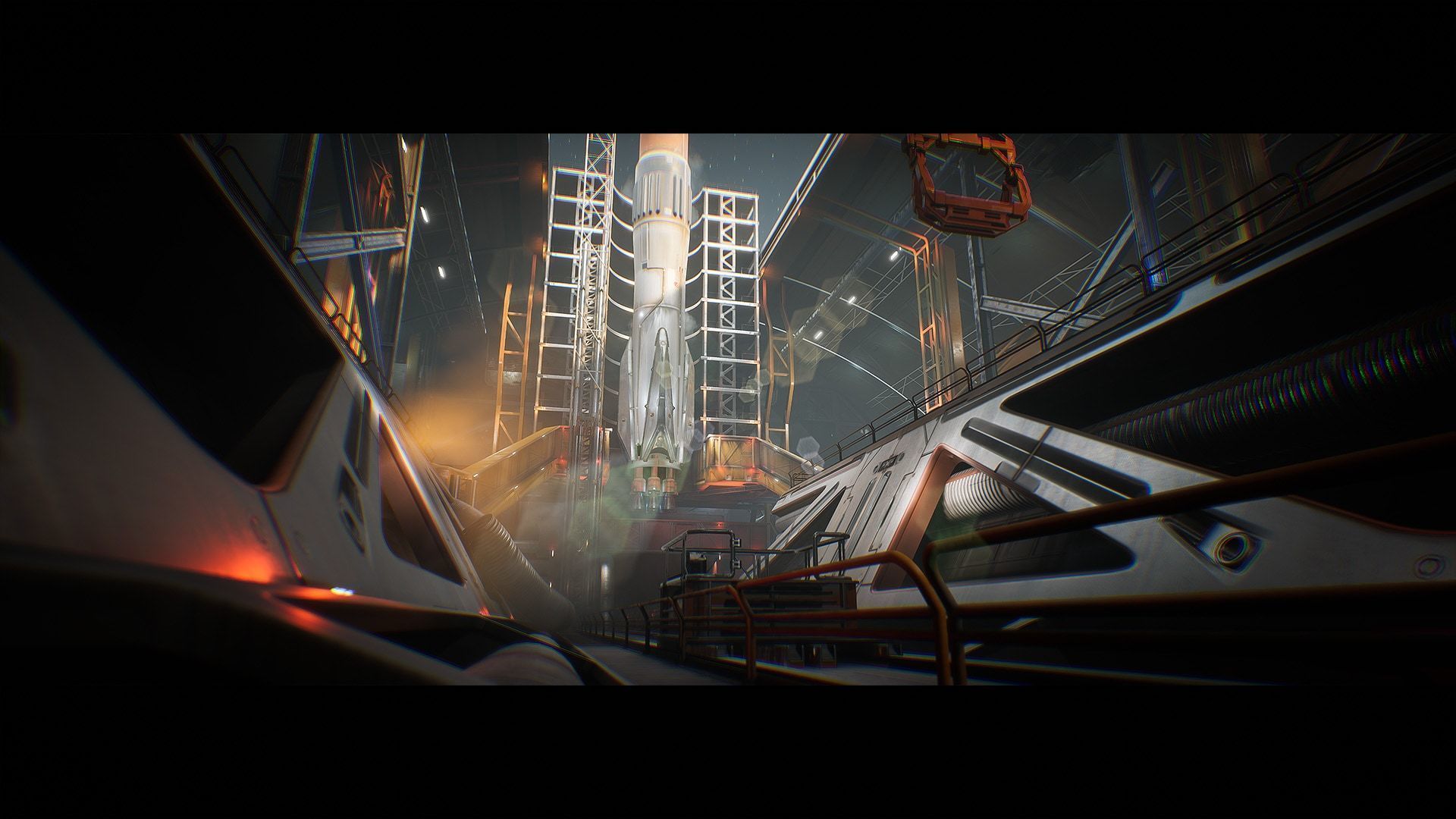 Spaceport and Space Center Environment Kit - UE Low-poly 3D model_7