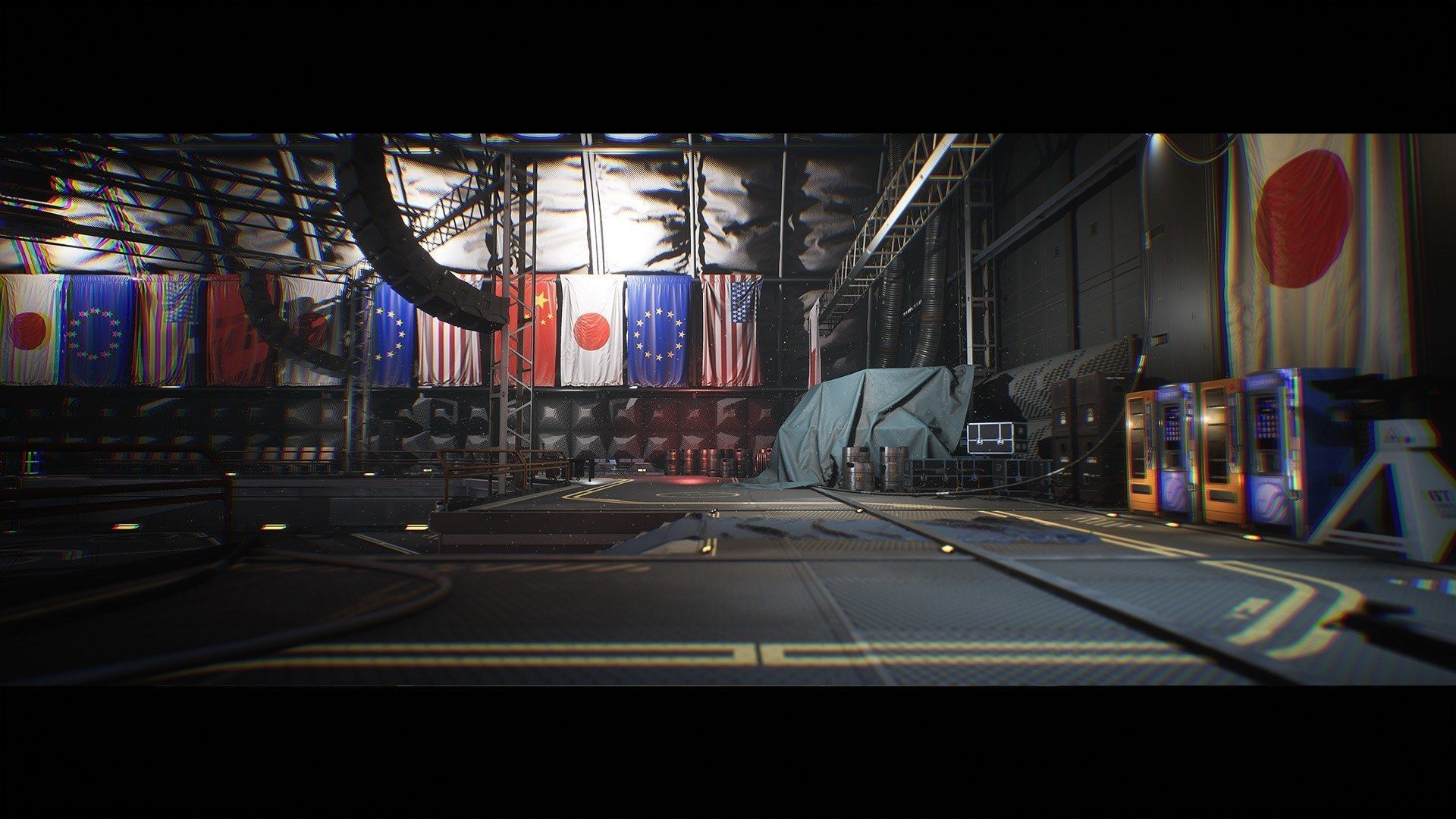 Spaceport and Space Center Environment Kit - UE Low-poly 3D model_3