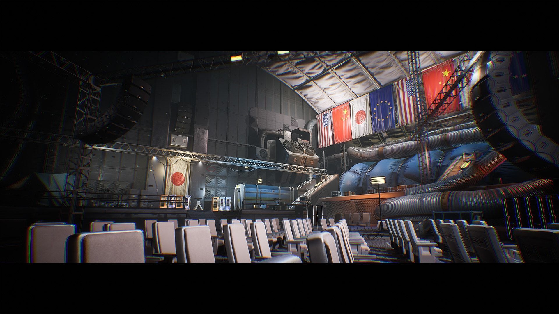 Spaceport and Space Center Environment Kit - UE Low-poly 3D model_4