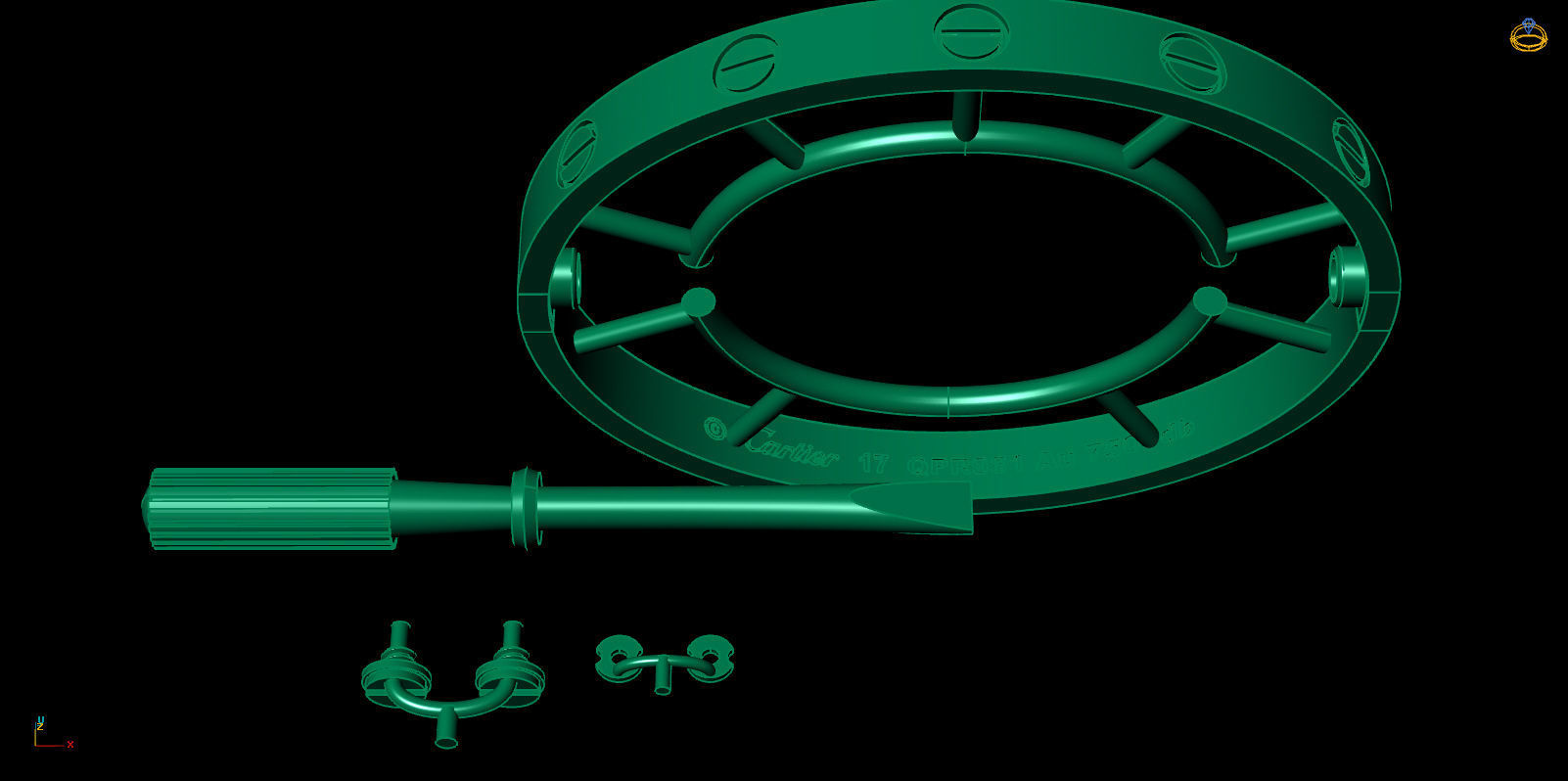 17 Size Bracelet 3D print model_4