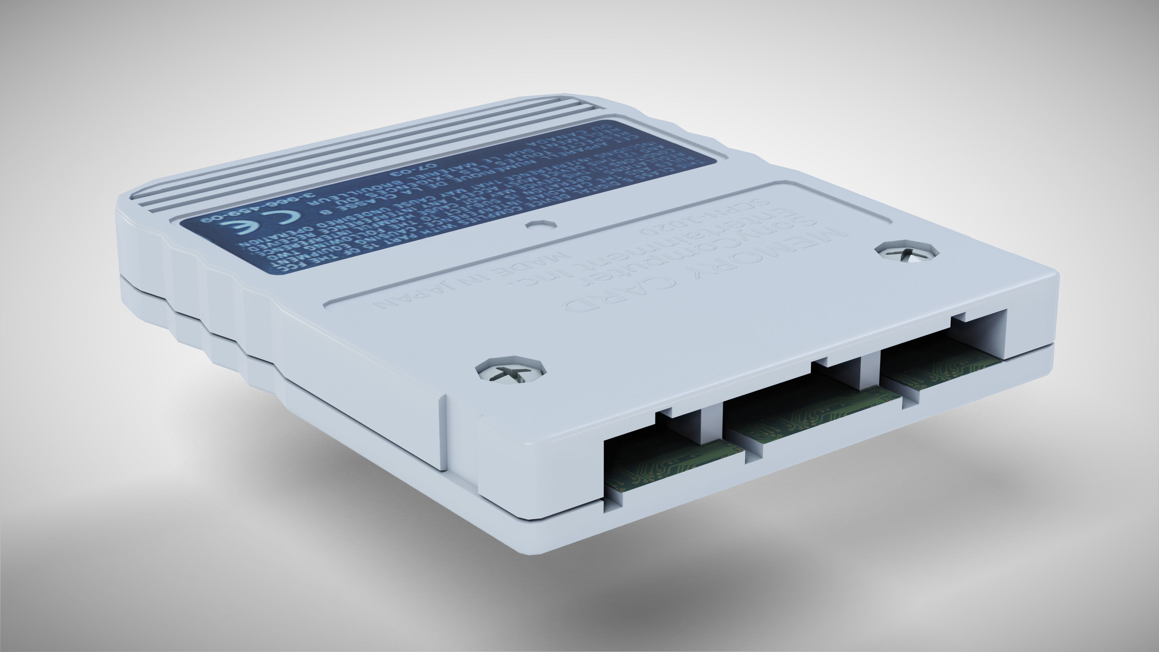 Sony PlayStation PS one Low-poly 3D model_32