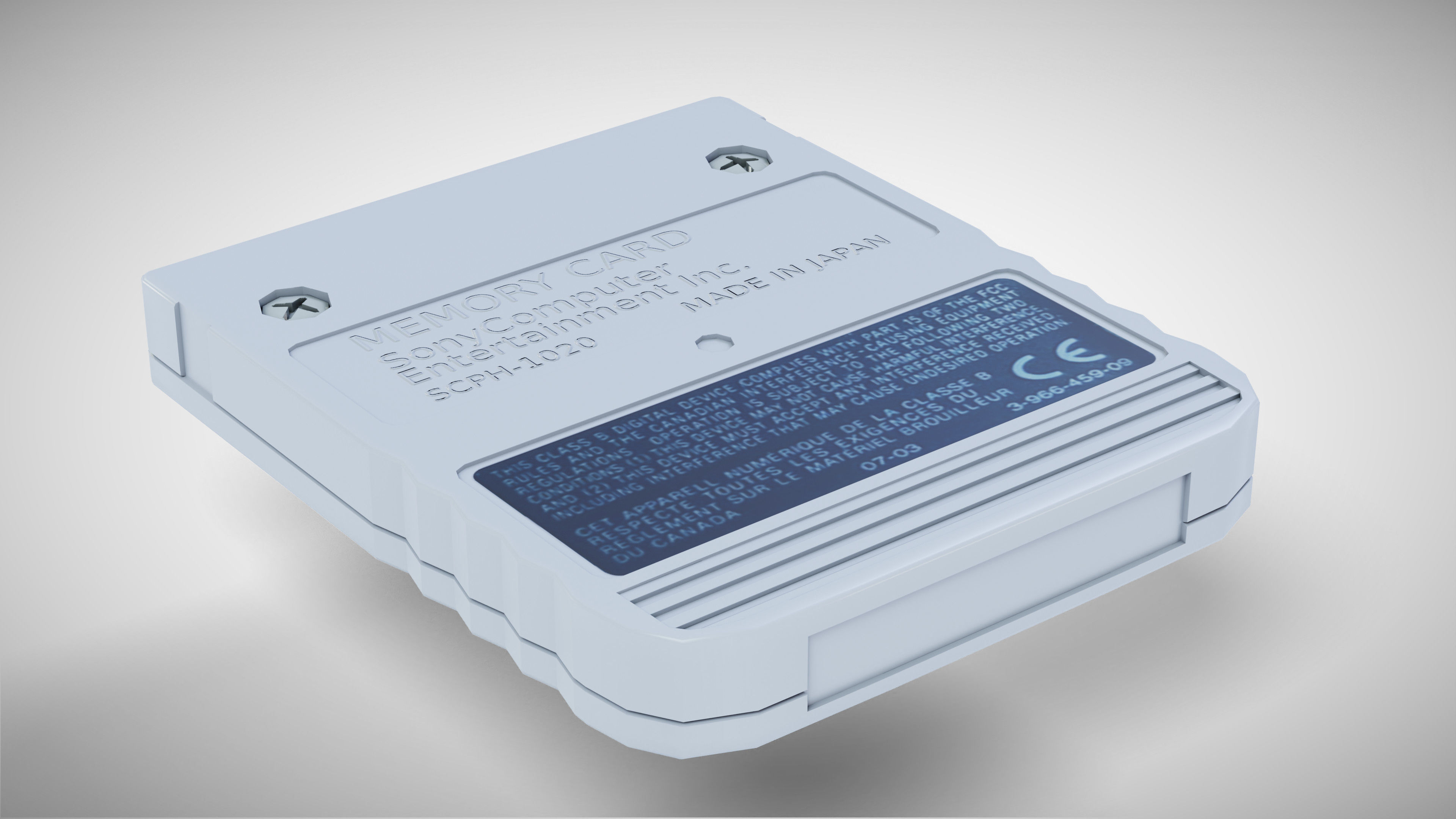 Sony PlayStation PS one Low-poly 3D model_33