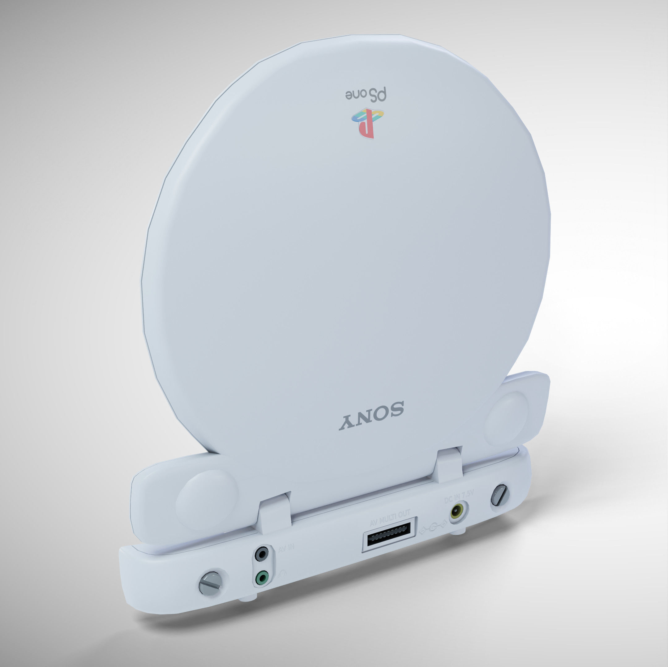 Sony PlayStation PS one Low-poly 3D model_15