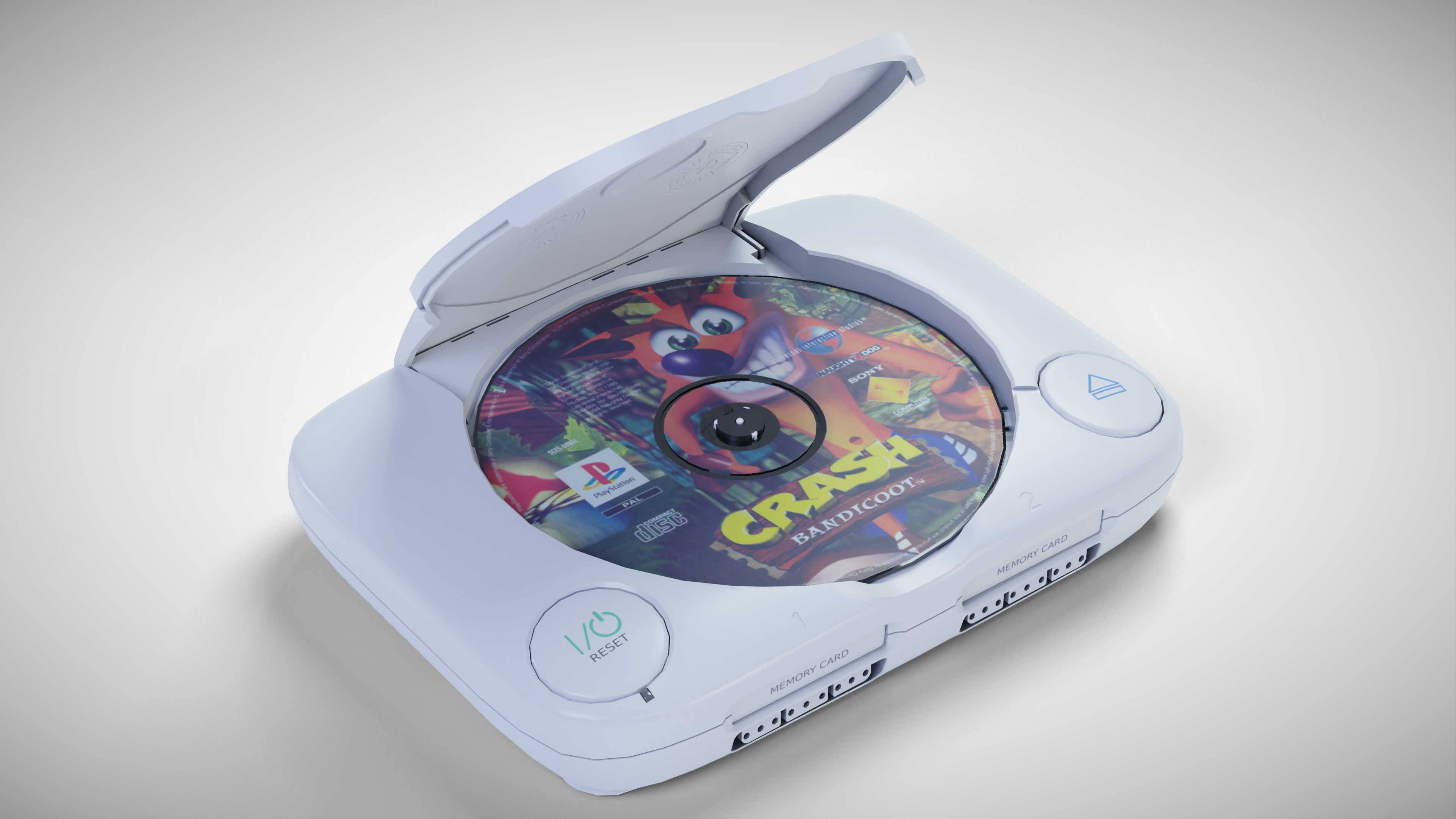Sony PlayStation PS one Low-poly 3D model_8
