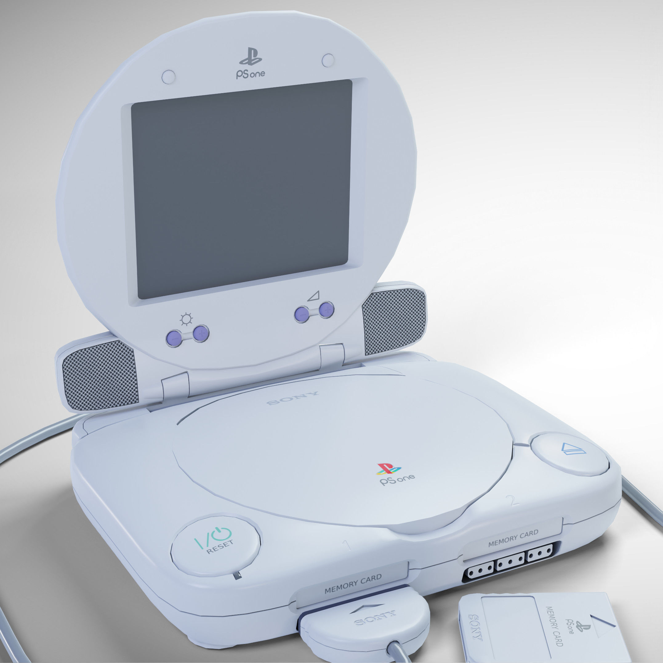 Sony PlayStation PS one Low-poly 3D model_5