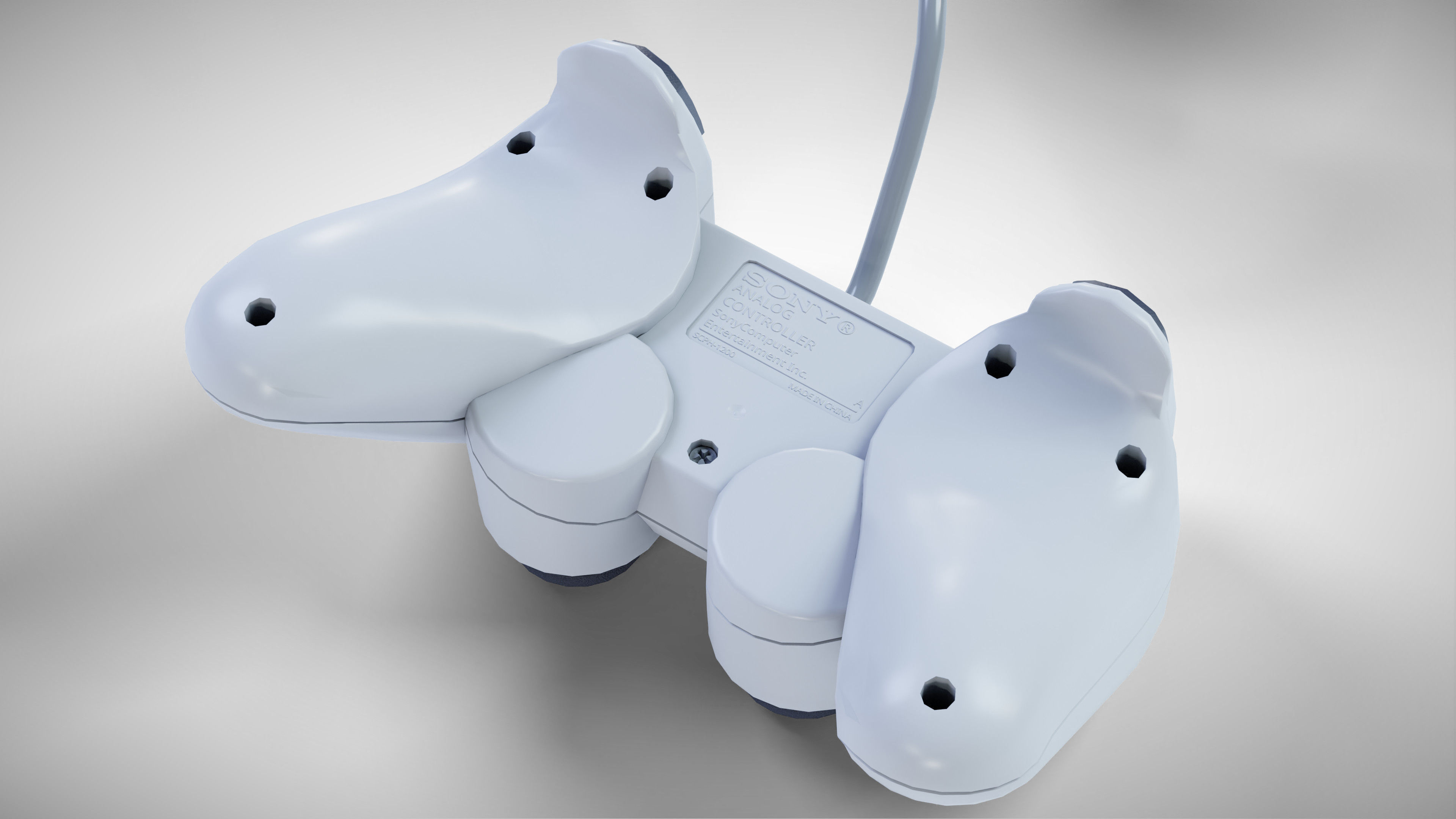 Sony PlayStation PS one Low-poly 3D model_24