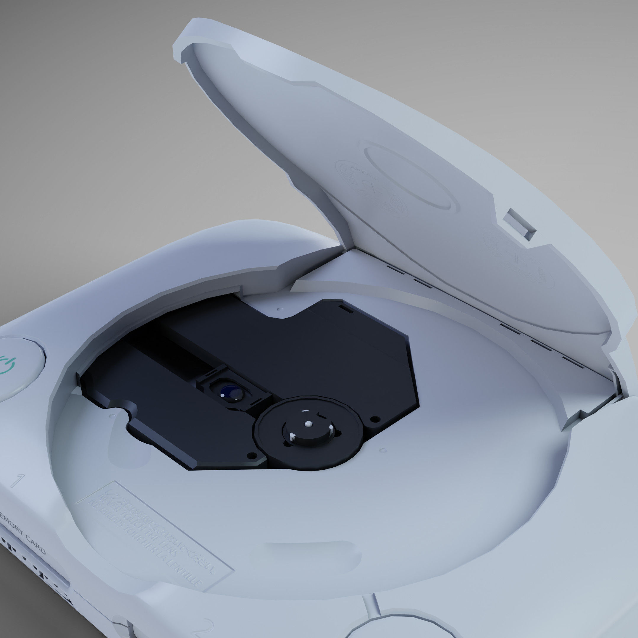 Sony PlayStation PS one Low-poly 3D model_7