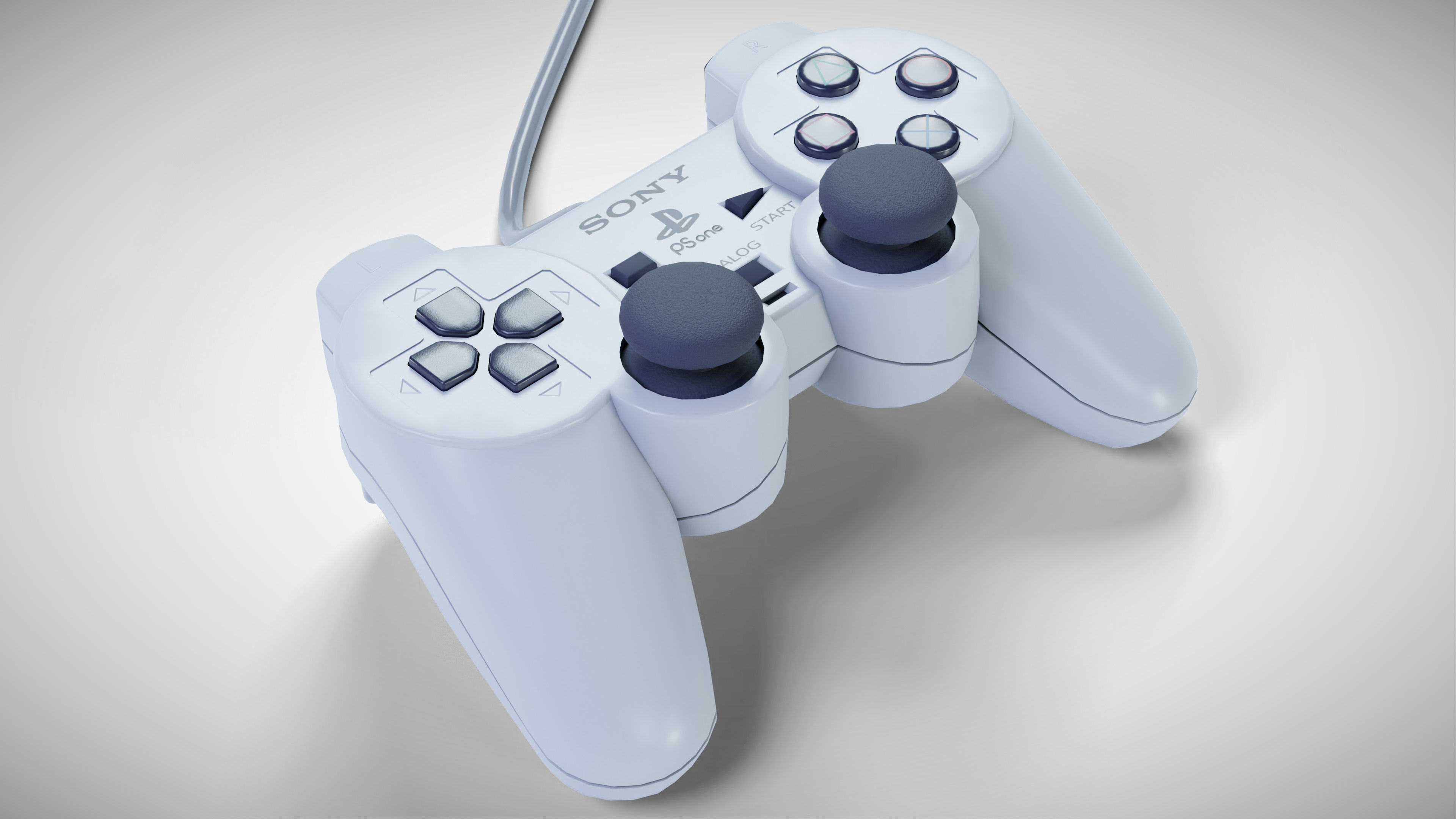 Sony PlayStation PS one Low-poly 3D model_19