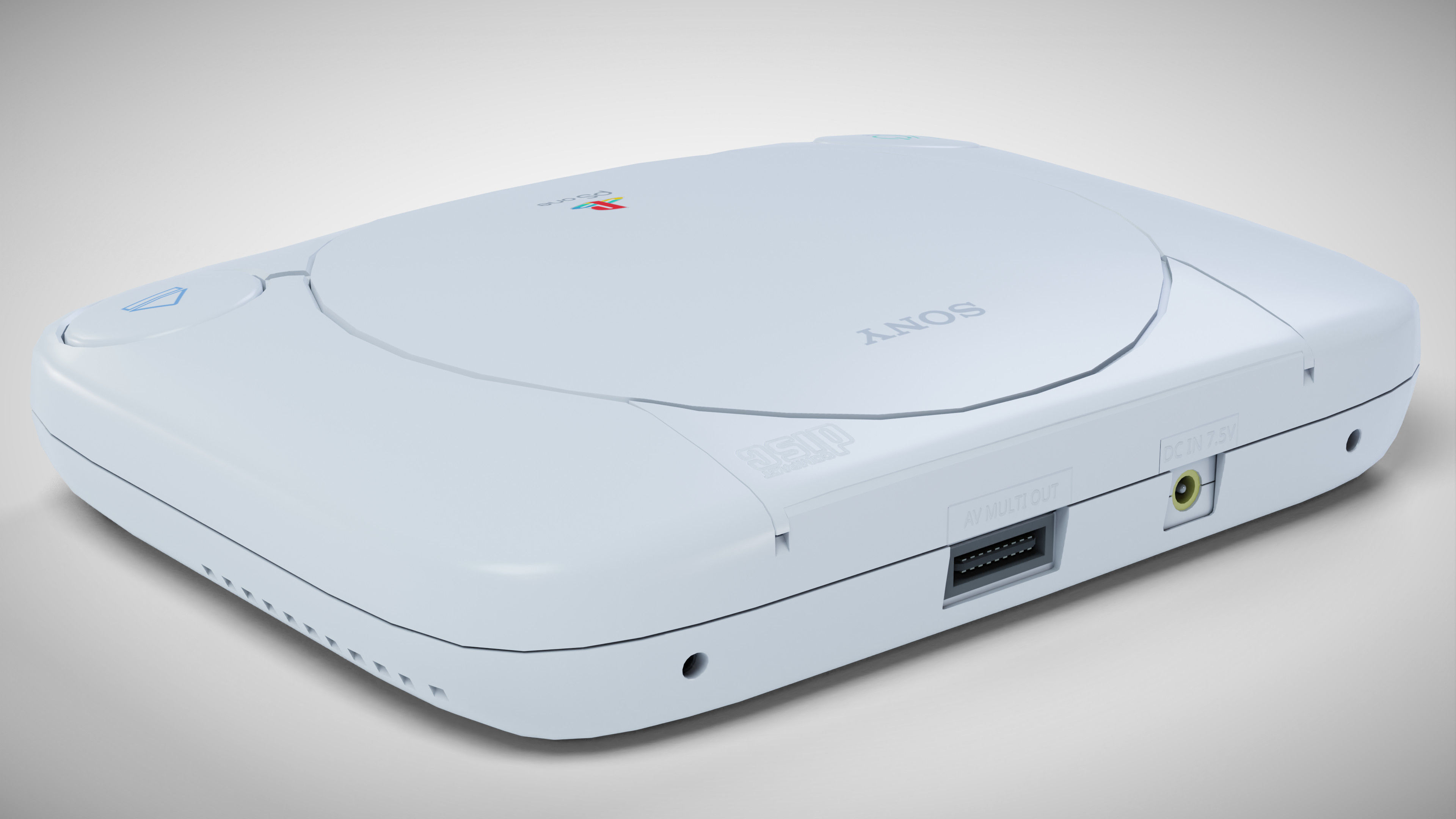 Sony PlayStation PS one Low-poly 3D model_9