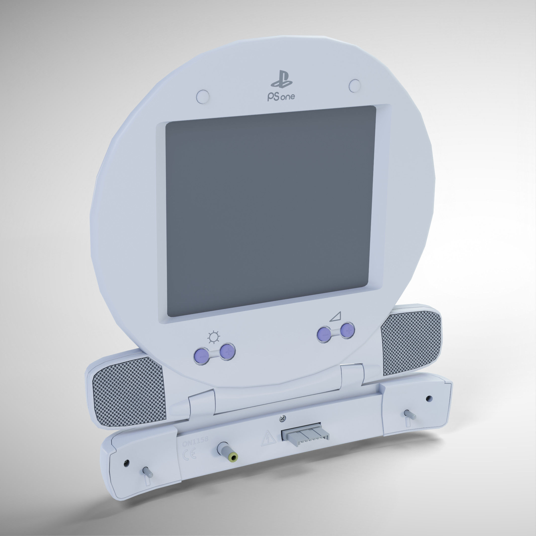 Sony PlayStation PS one Low-poly 3D model_14
