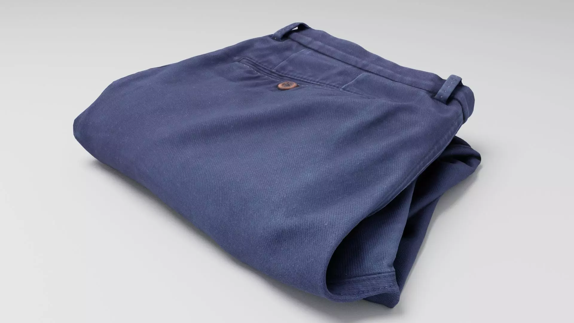 Blue men trousers pants suit formal business style clothing  3D model_0