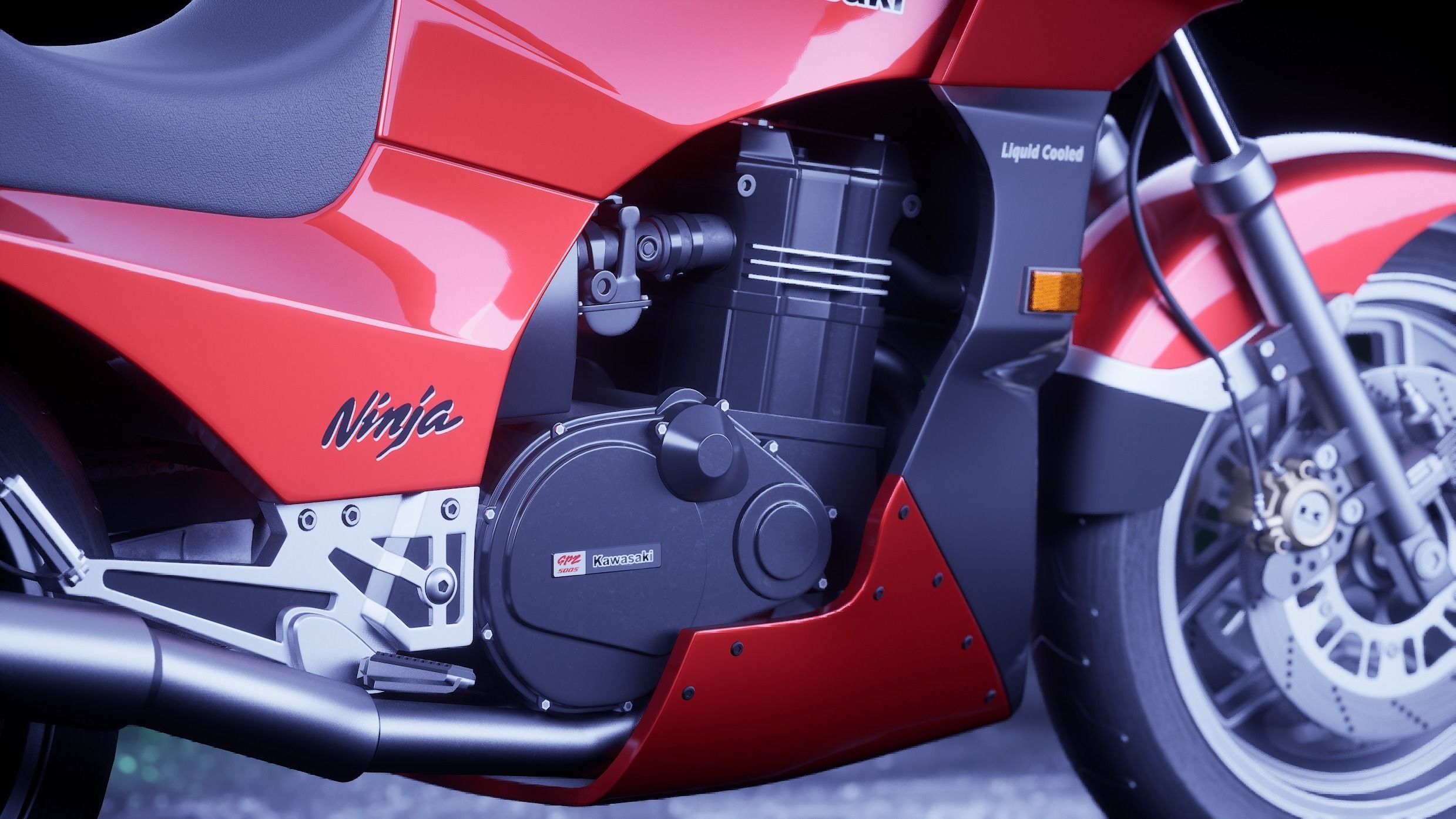 Kawasaki Ninja - GPZ 900R 3D model_7