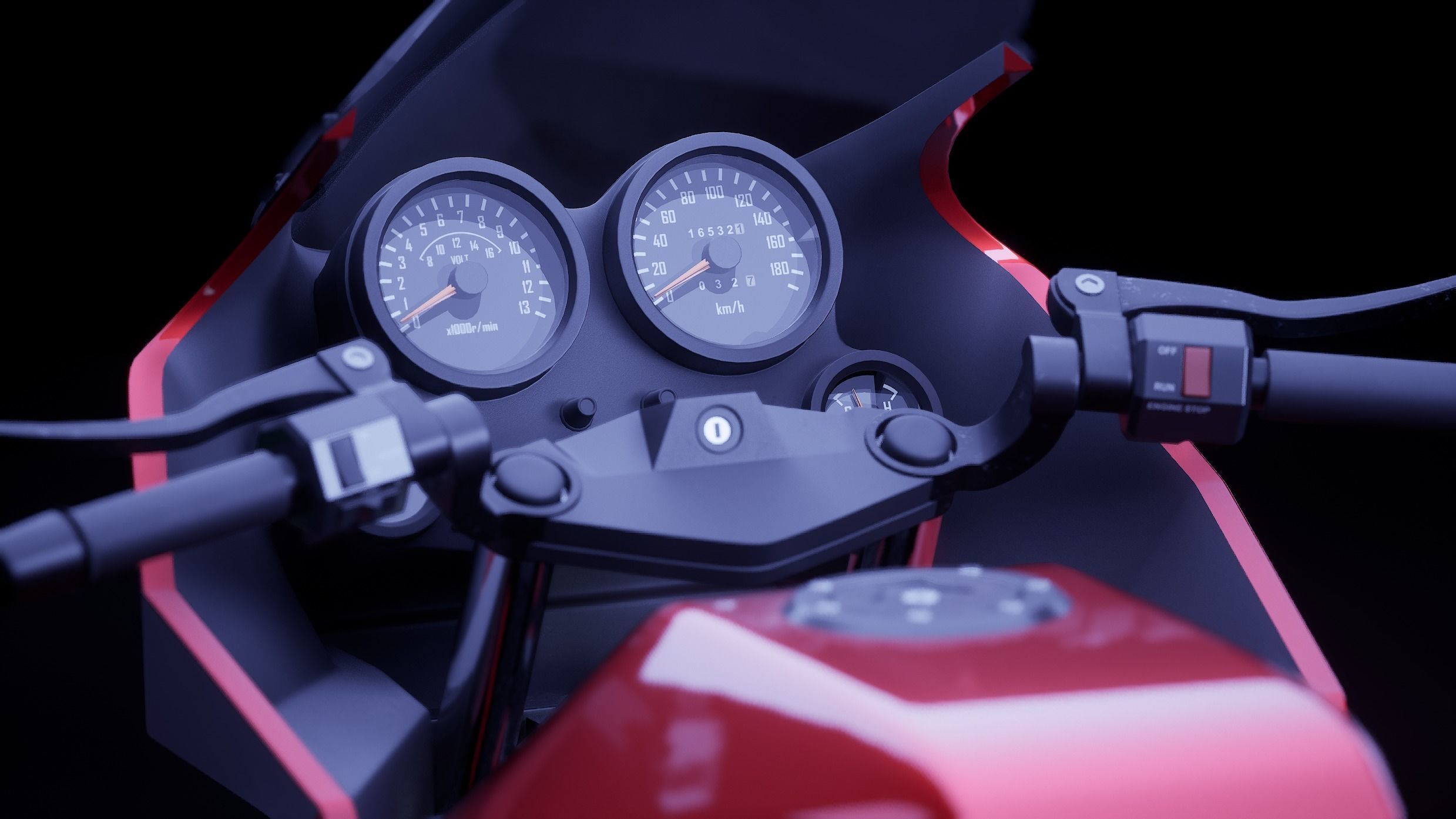 Kawasaki Ninja - GPZ 900R 3D model_8