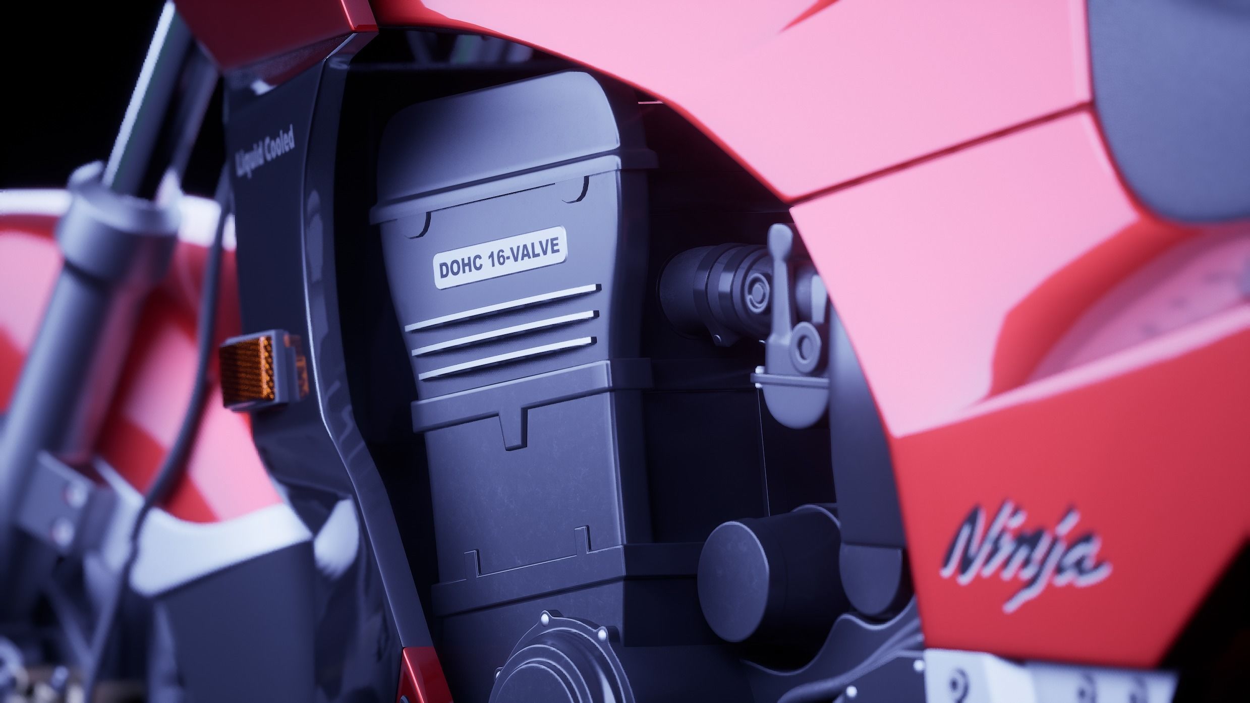 Kawasaki Ninja - GPZ 900R 3D model_6