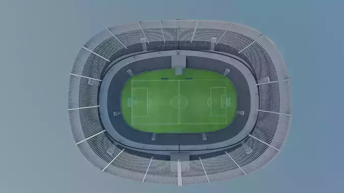Football Stadium Low-poly 3D model
