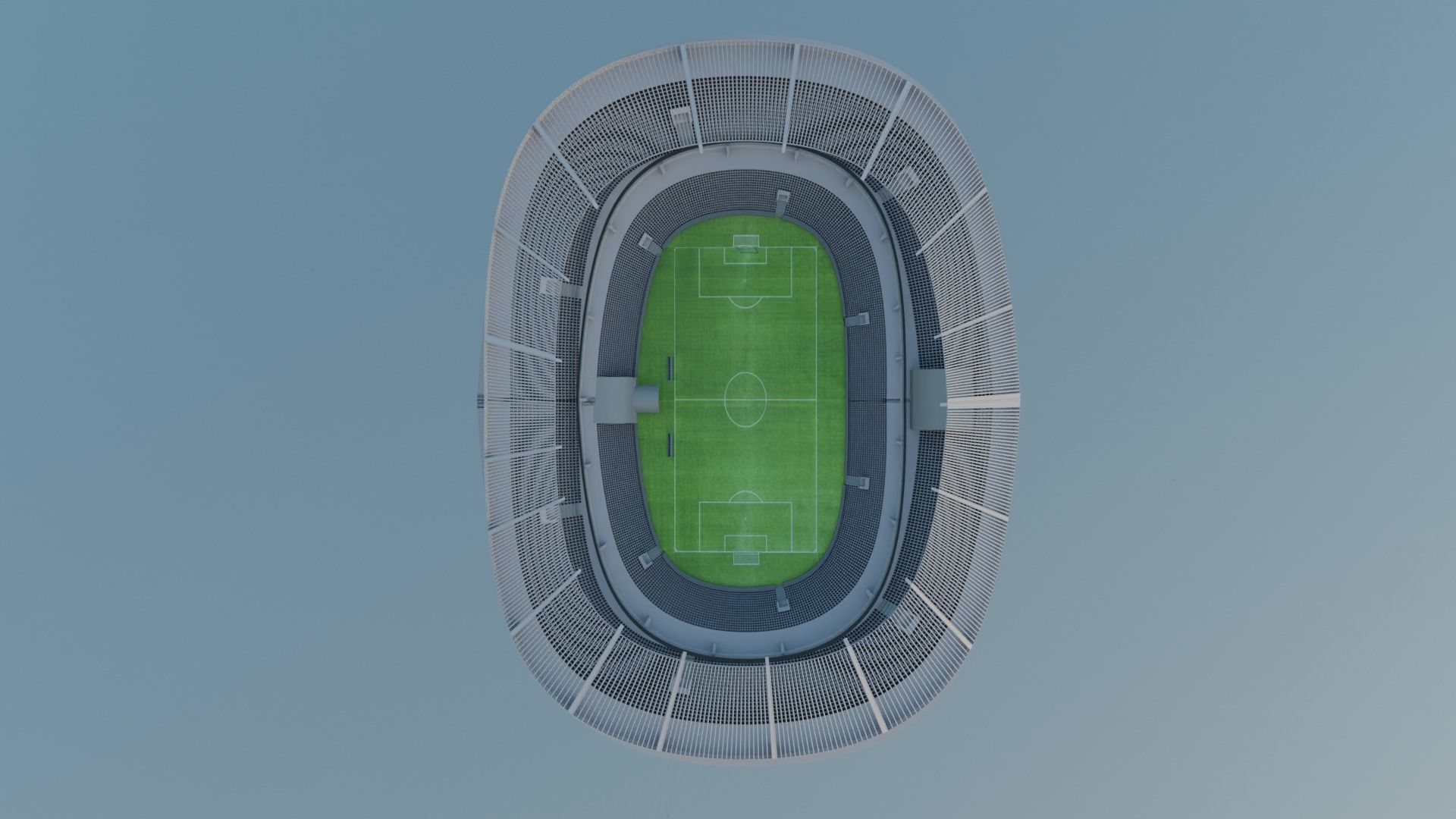 Football Stadium Low-poly 3D model_5