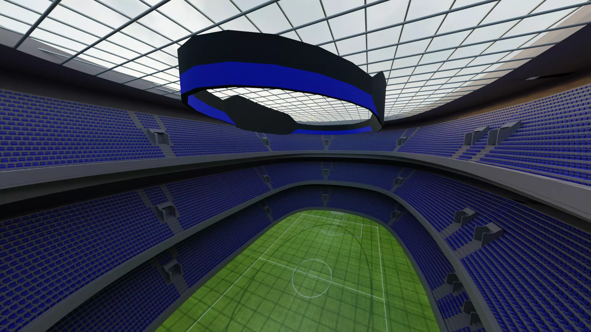Football Stadium Low-poly 3D model