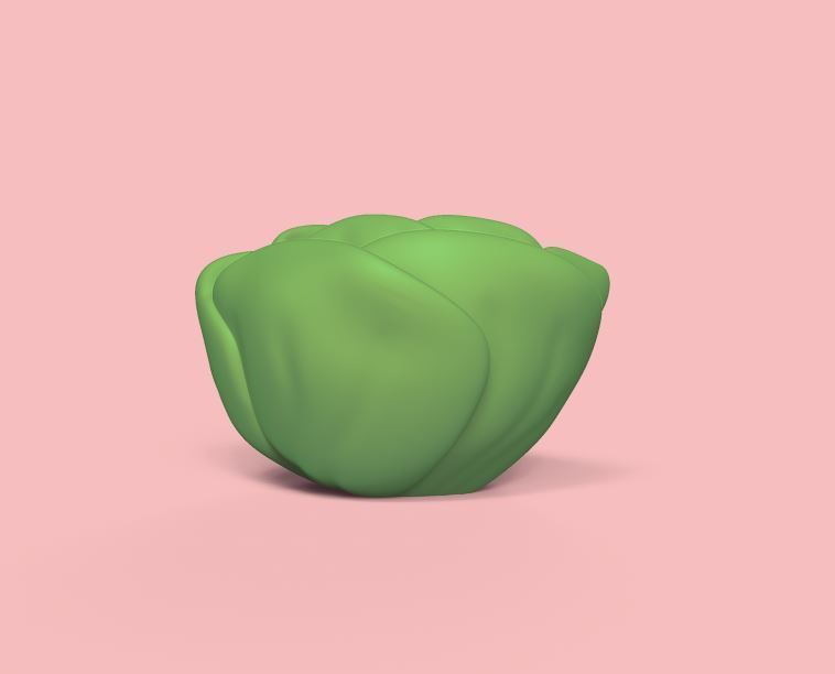 Lettuce pepper 3D print model_1