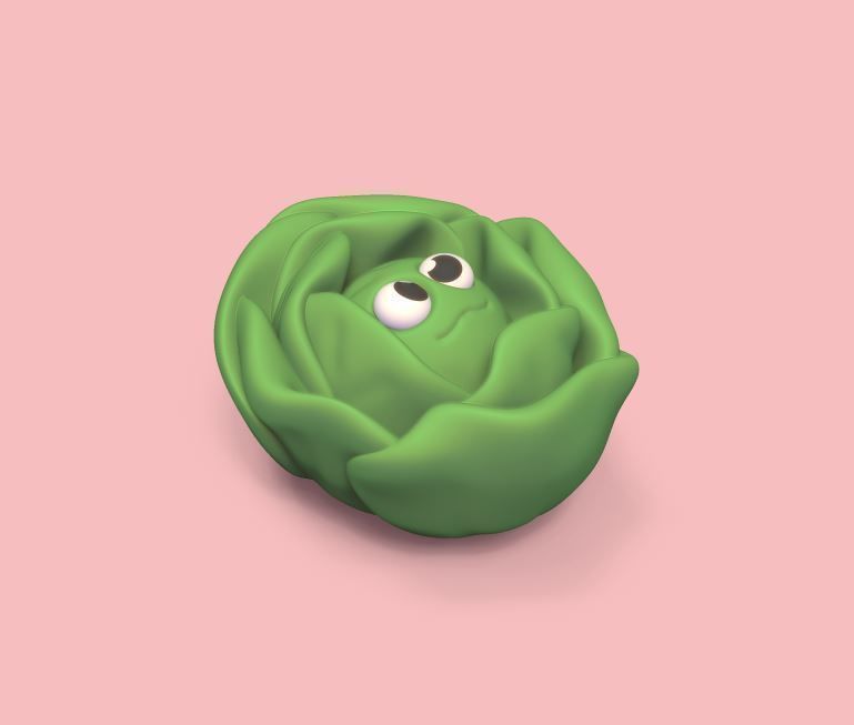 Lettuce pepper 3D print model_2