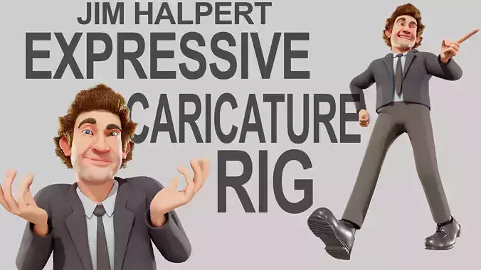 Jim Halpert Caricature Rig