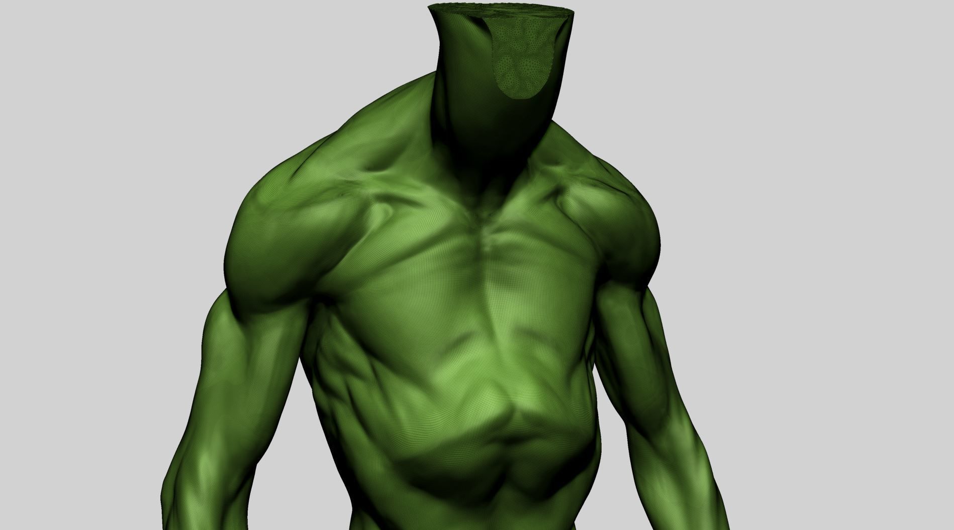 Creature Torso Printable A 3D print model_10