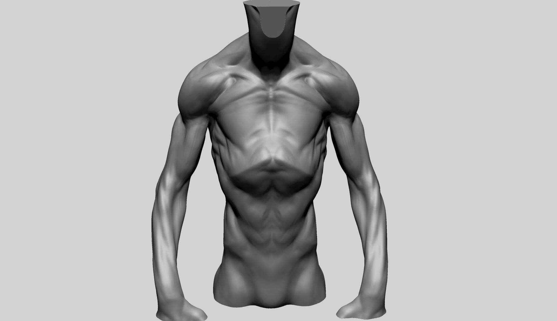 Creature Torso Printable A 3D print model_7
