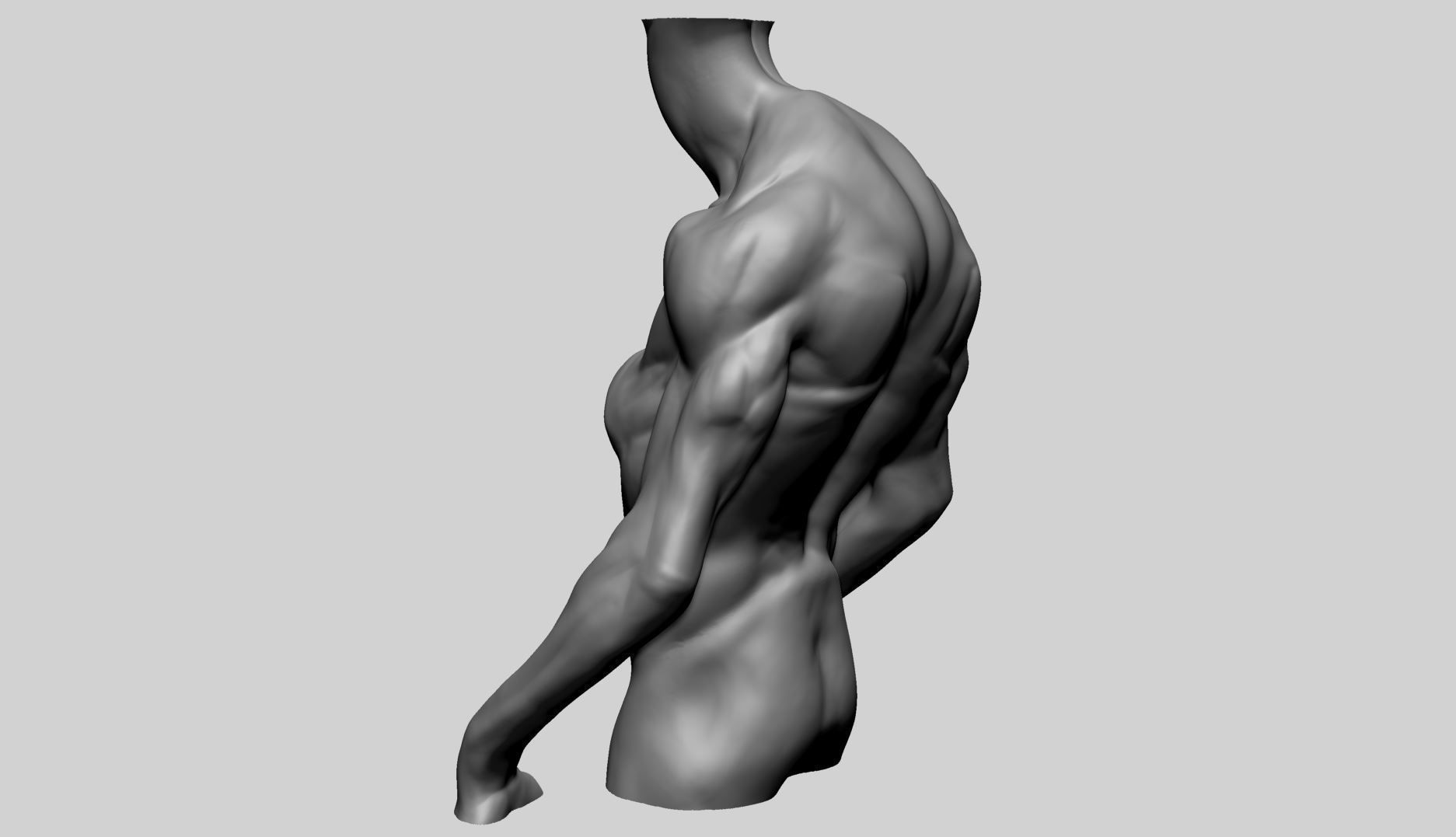 Creature Torso Printable A 3D print model_5