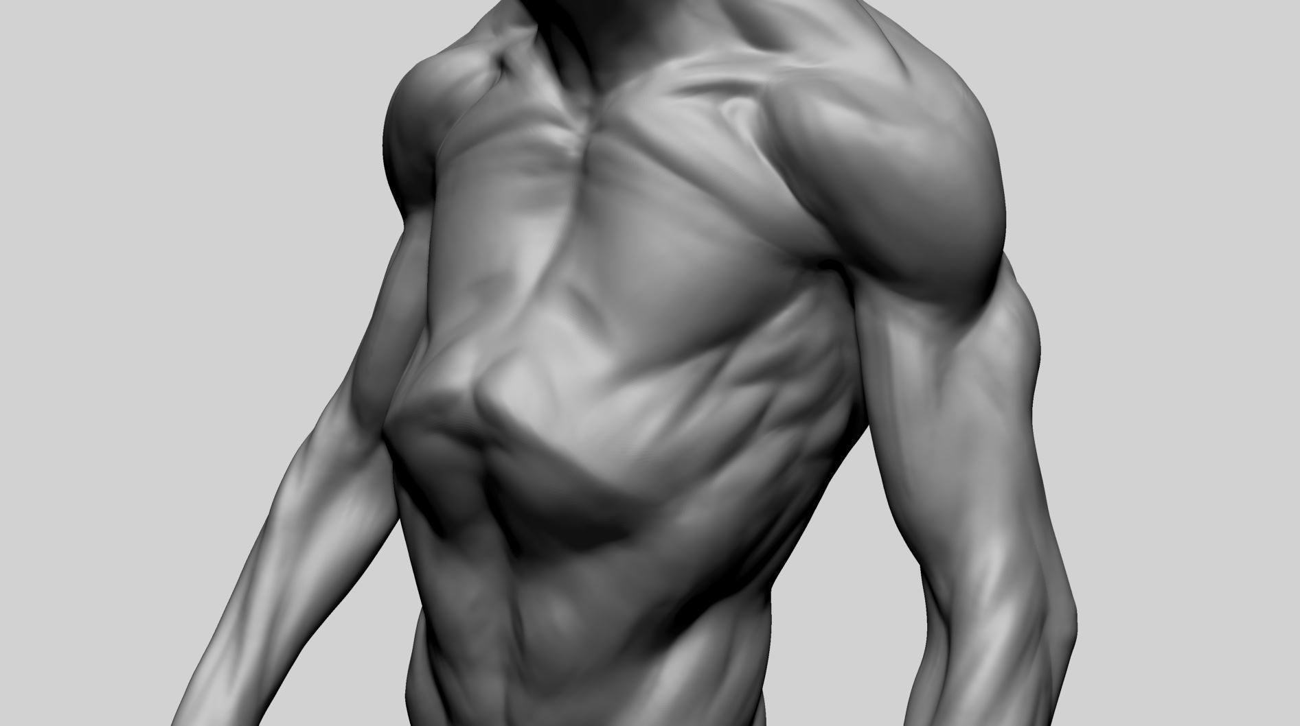 Creature Torso Printable A 3D print model_8