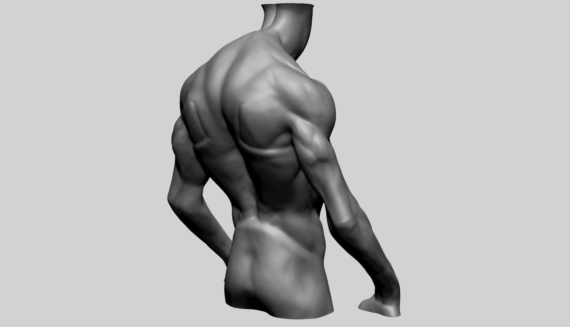 Creature Torso Printable A 3D print model_2