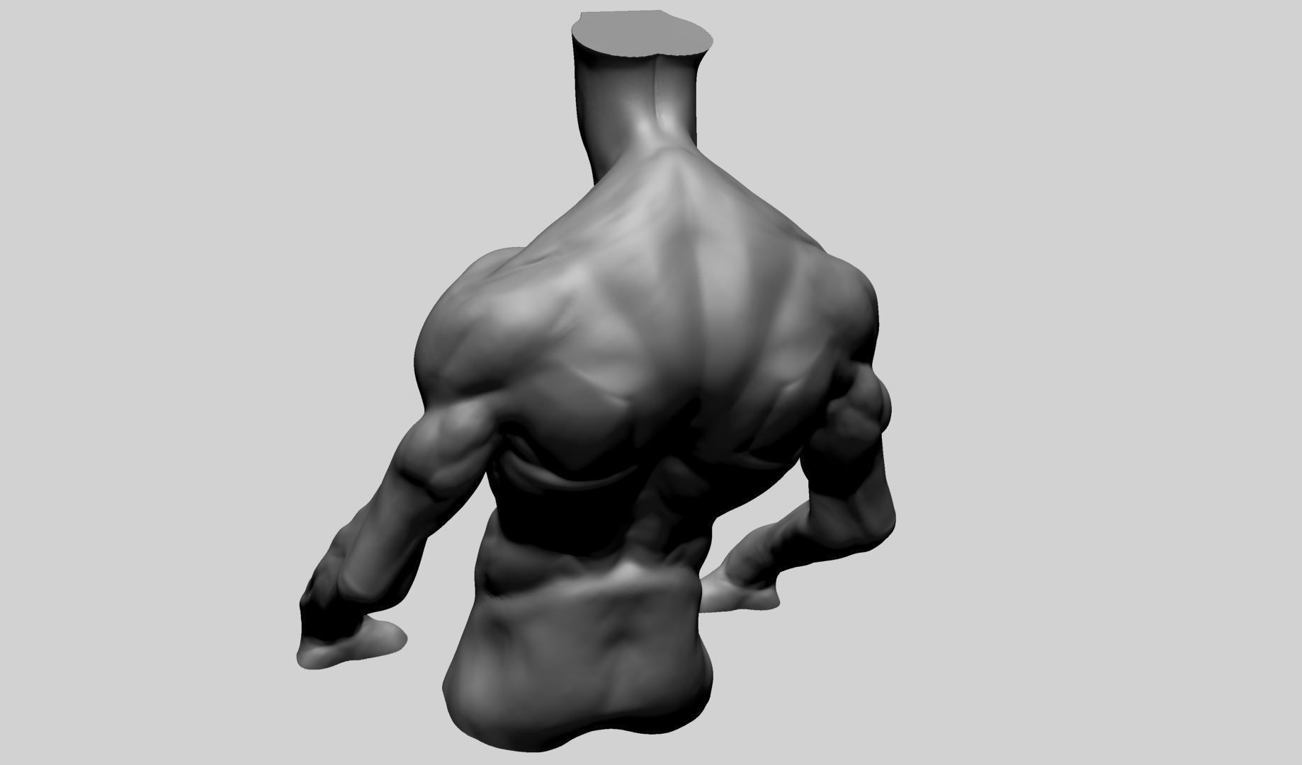 Creature Torso Printable A 3D print model_4
