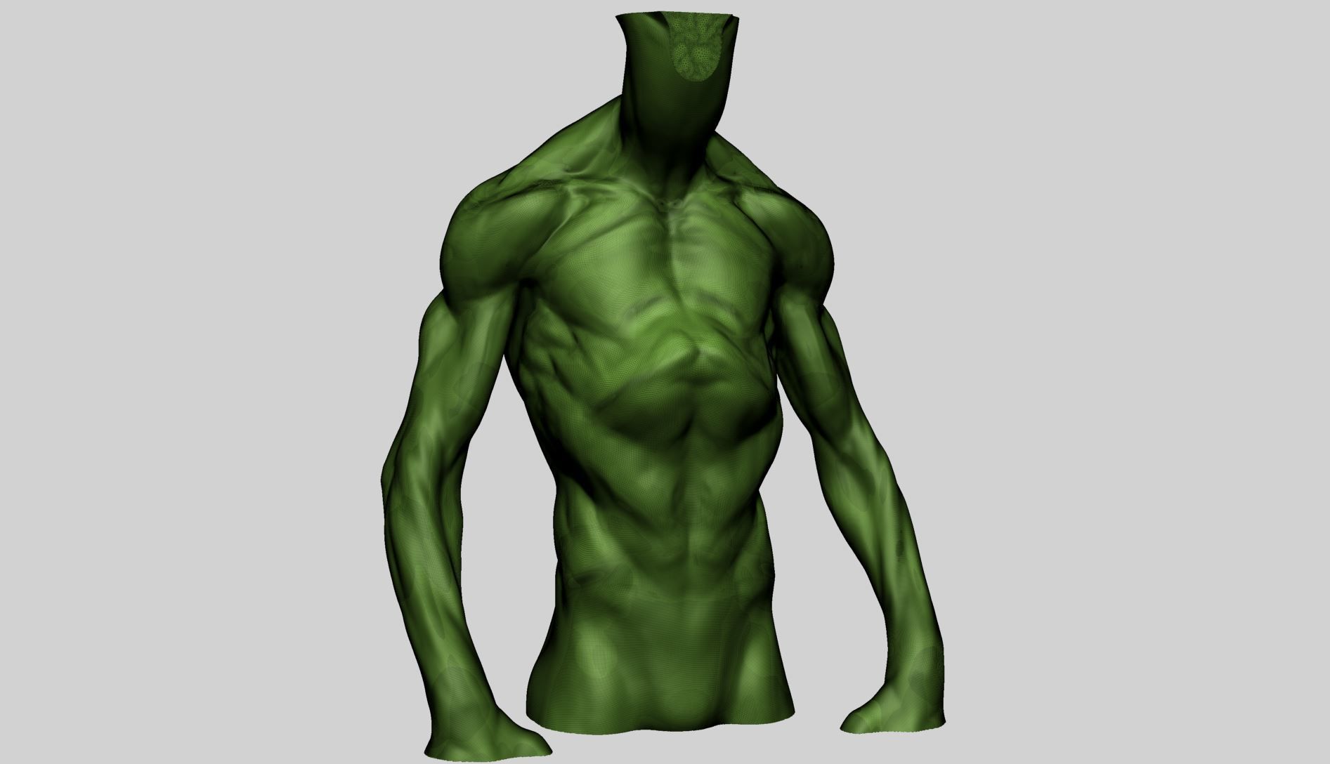 Creature Torso Printable A 3D print model_13