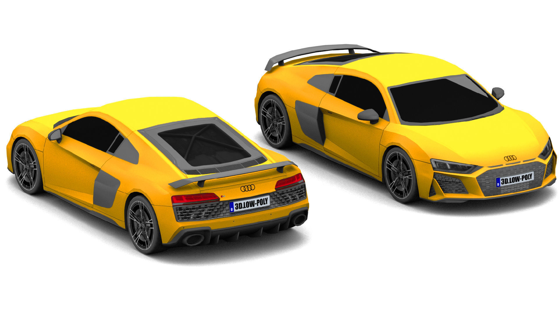 Vehicle-Pack Low-poly 3D model_1