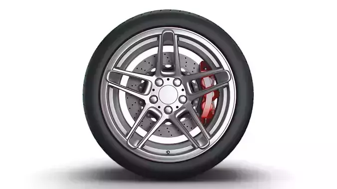 AC SCHNITZER type II wheel 3D model