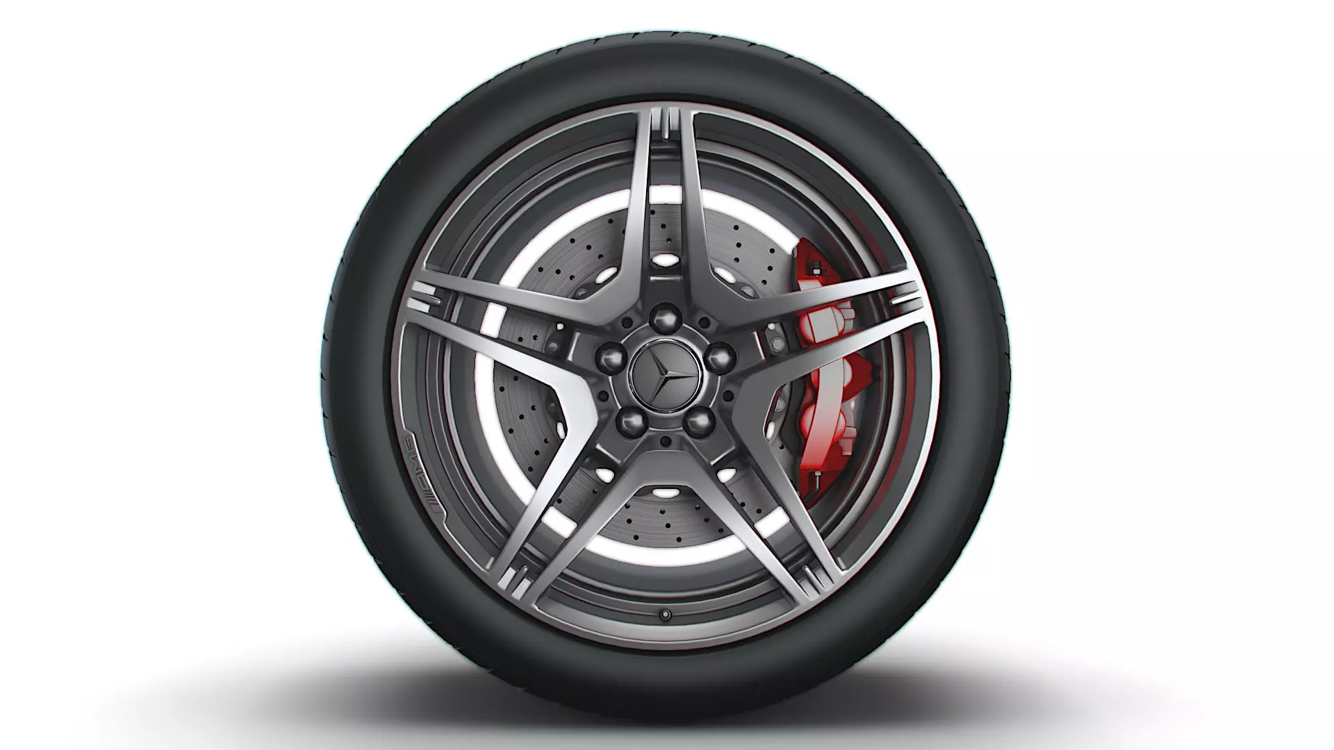 AMG iv twin spoke wheel 3D model_0