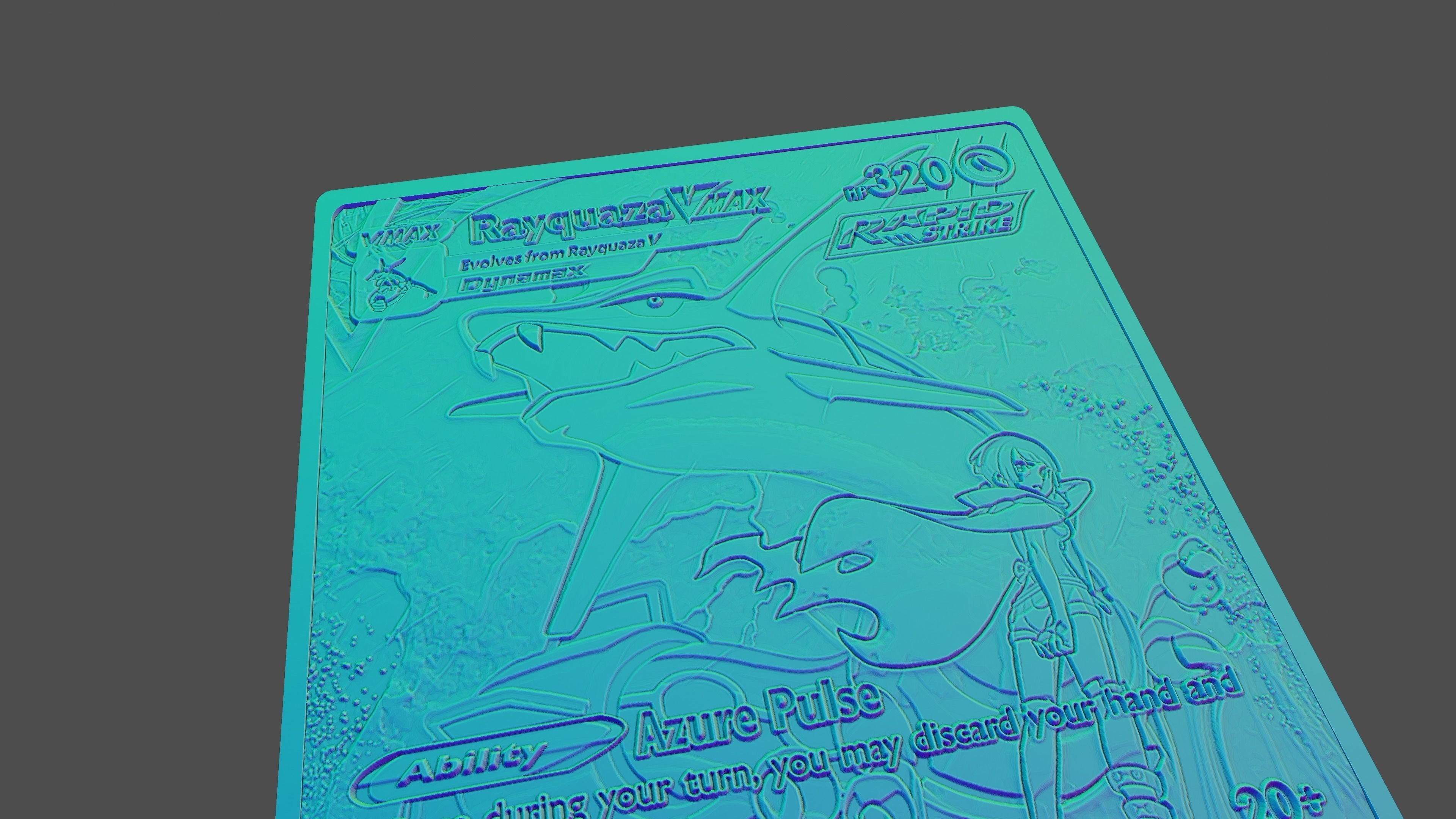 RAYQUAZA POKEMON 3D print model_3