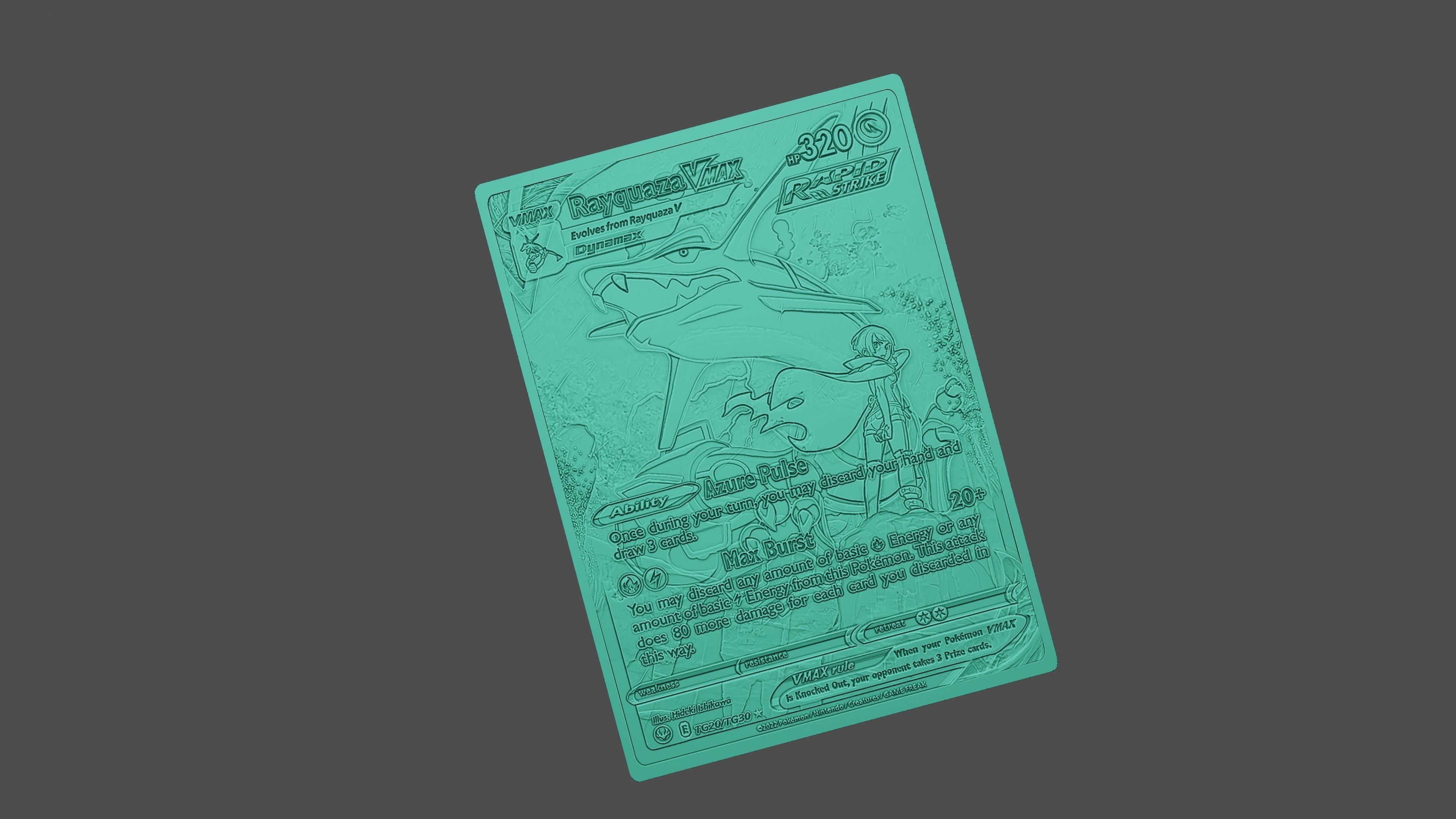 RAYQUAZA POKEMON 3D print model_2