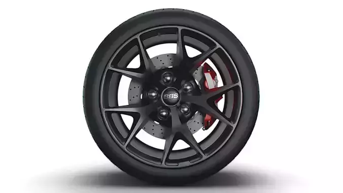 BBS SR wheel 3D model