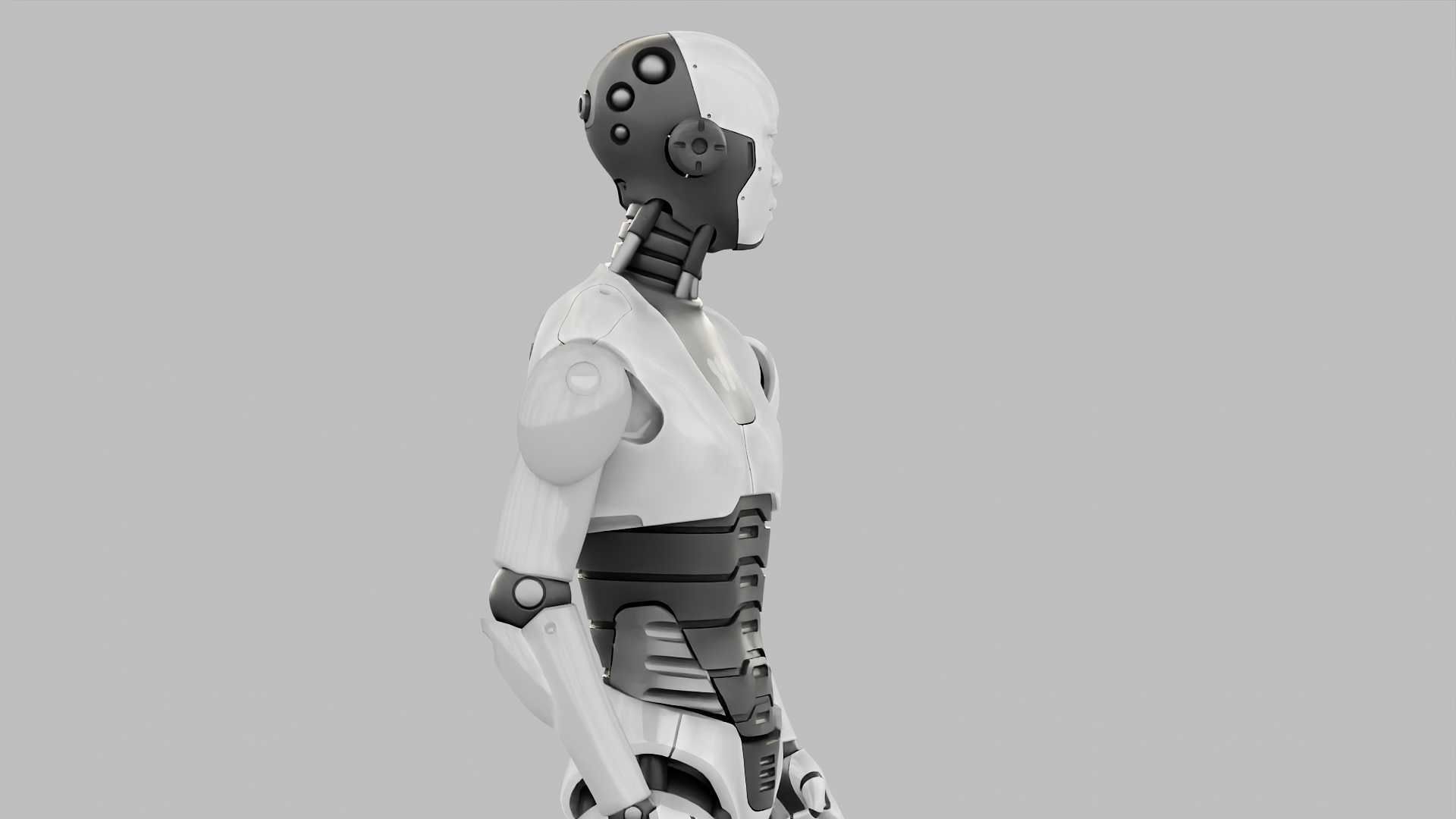 HUMANOID M-3000  RIGGED 3D model_5