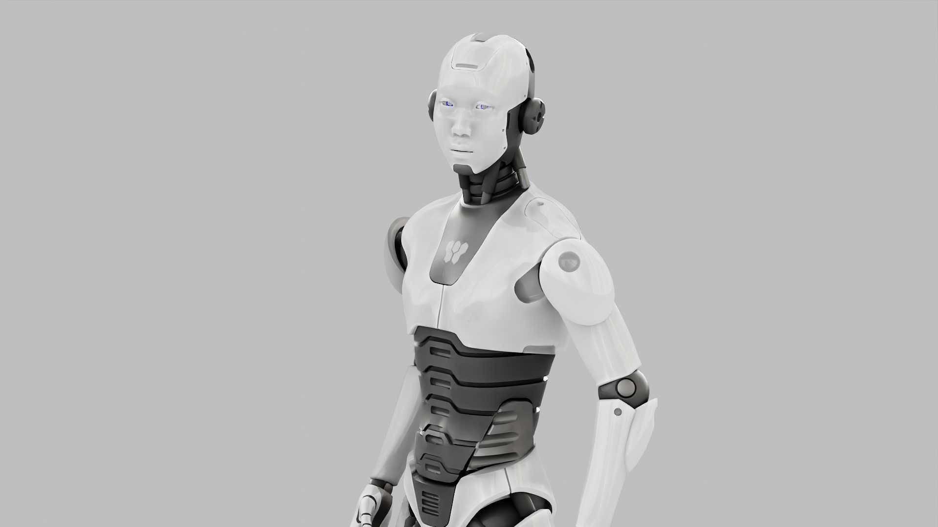 HUMANOID M-3000  RIGGED 3D model_21