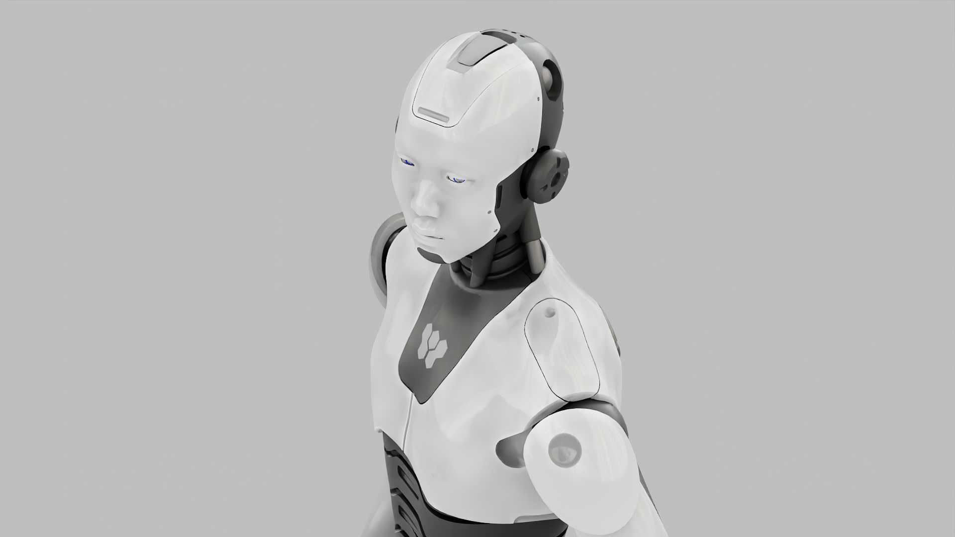 HUMANOID M-3000  RIGGED 3D model_22